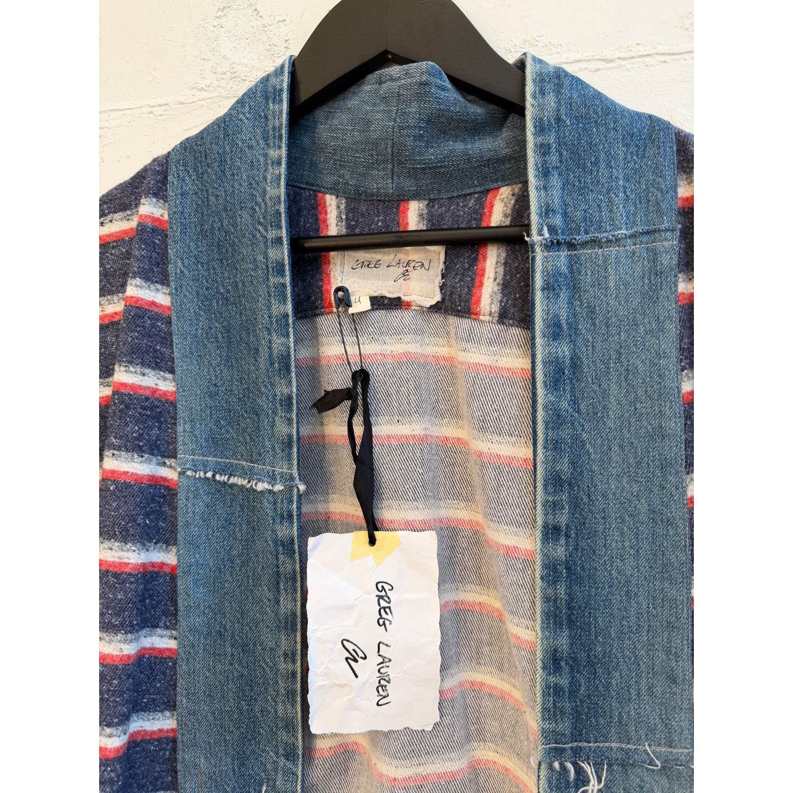 Greg Lauren Greg Lauren SAMPLE Striped GL1 Kimono Size US XL / EU 56 / 4 - 3 Thumbnail