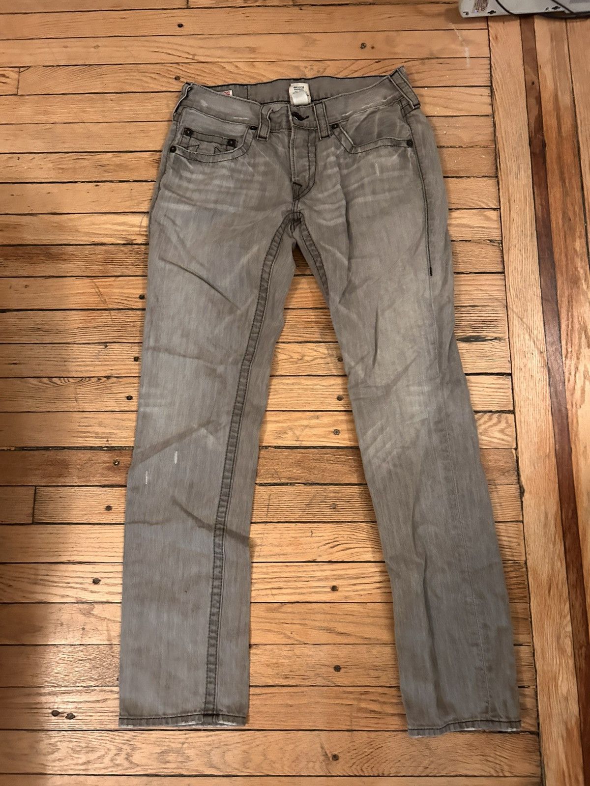 True Religion Gray and black true religion jeans. Size US 31 - 1 Thumbnail