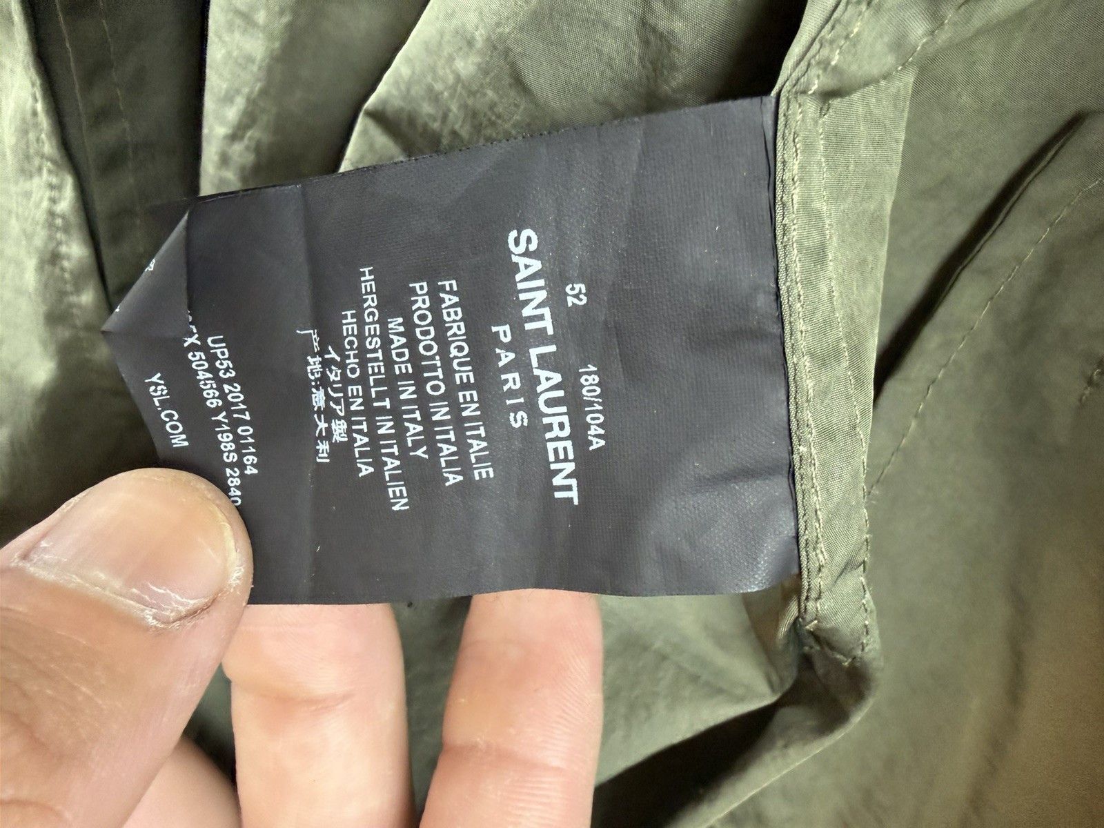 Saint Laurent Paris Saint Laurent Windbreaker Men’s Jacket Size US L / EU 52-54 / 3 - 6 Thumbnail