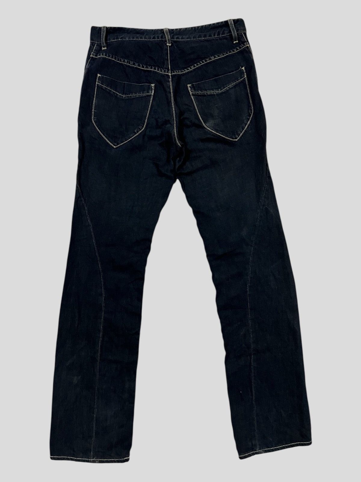 The Viridi-anne The Viridi-Anne J-Curve Post Apocalypse Textured Denim Jeans Size US 30 / EU 46 - 2 Thumbnail