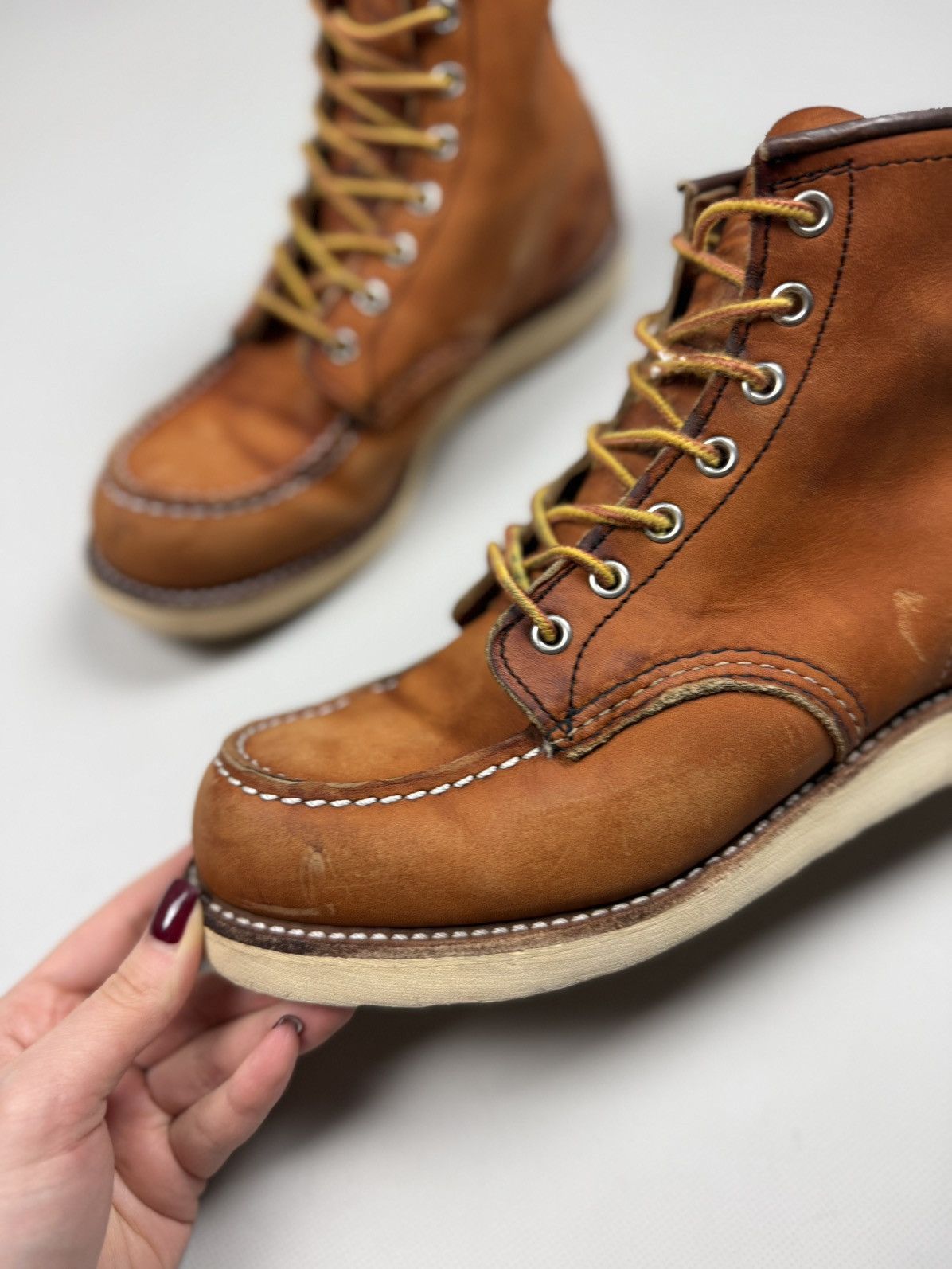 Red Wing Red Wing Shoes Vintage Leather Moc Toe Boots Size US 8.5 Size US 8.5 / EU 41-42 - 16 Thumbnail