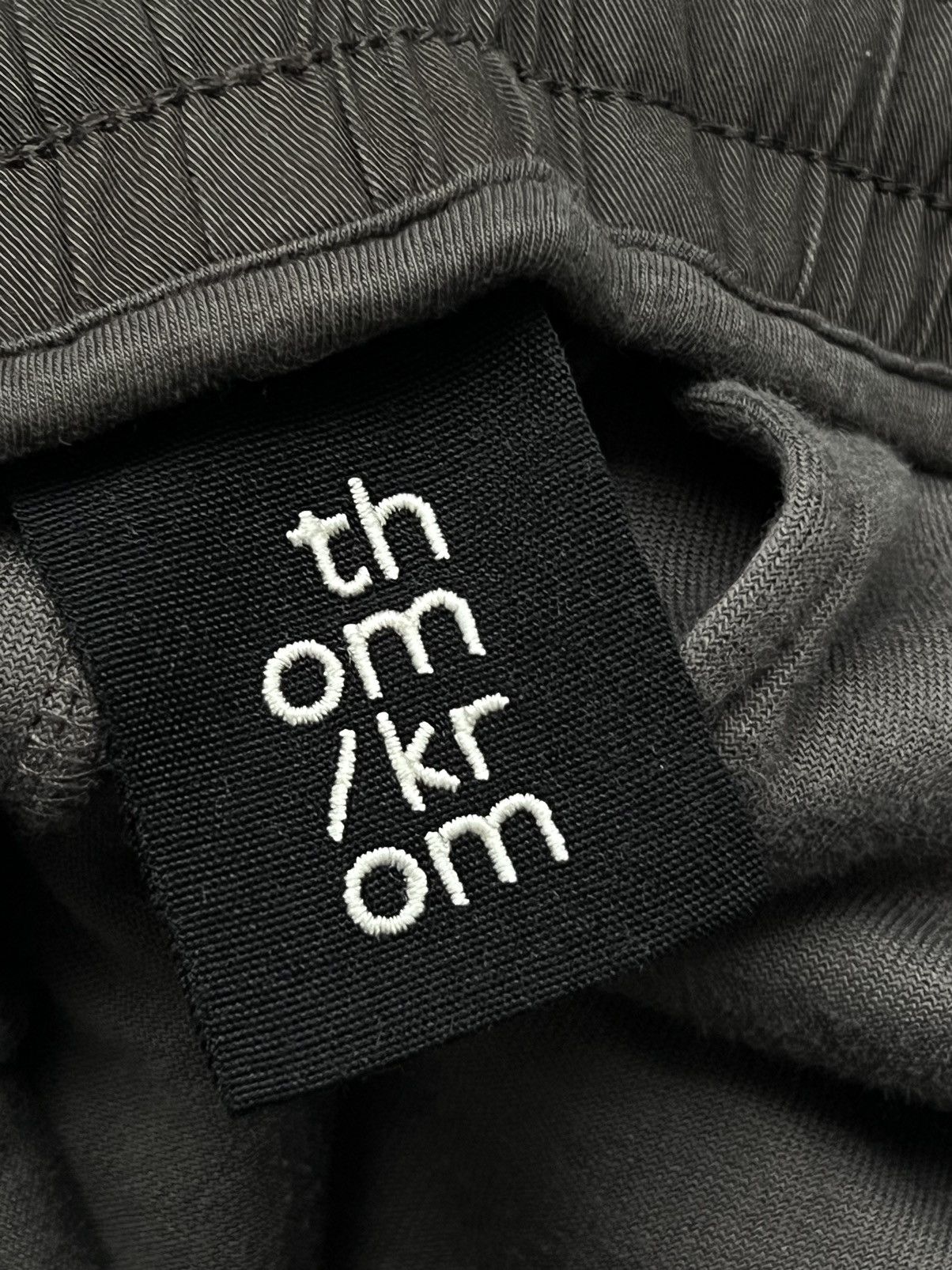 Thom Krom Thom Krom Velvet Drop Crotch Sweatpants in Taupe Size US 31 - 18 Thumbnail