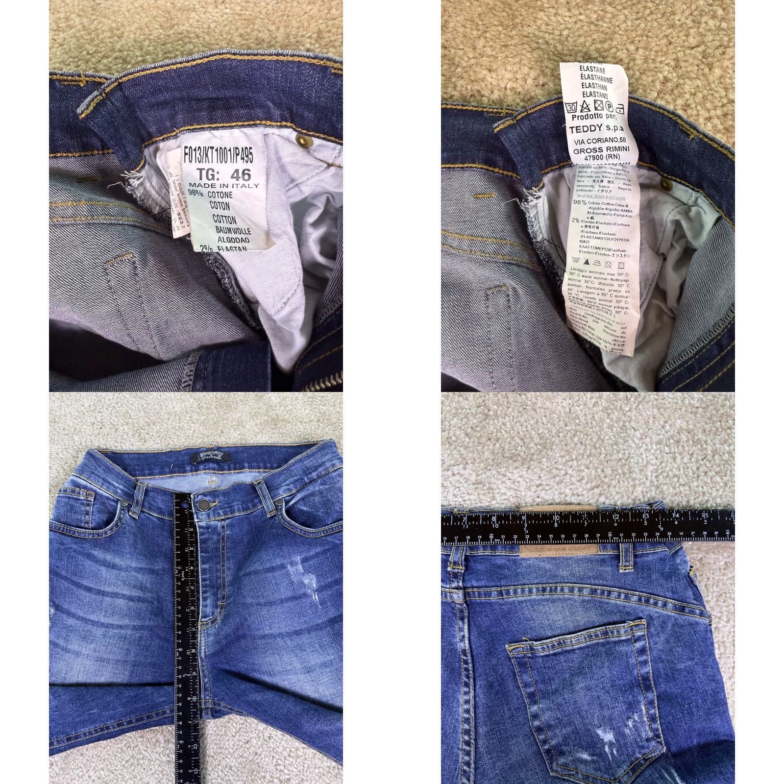 Vintage VINTAGE Rinascimento Italy Blue Skinny Ankle Jeans women’s Size 27 Size 27" / US 4 / IT 40 - 8 Thumbnail
