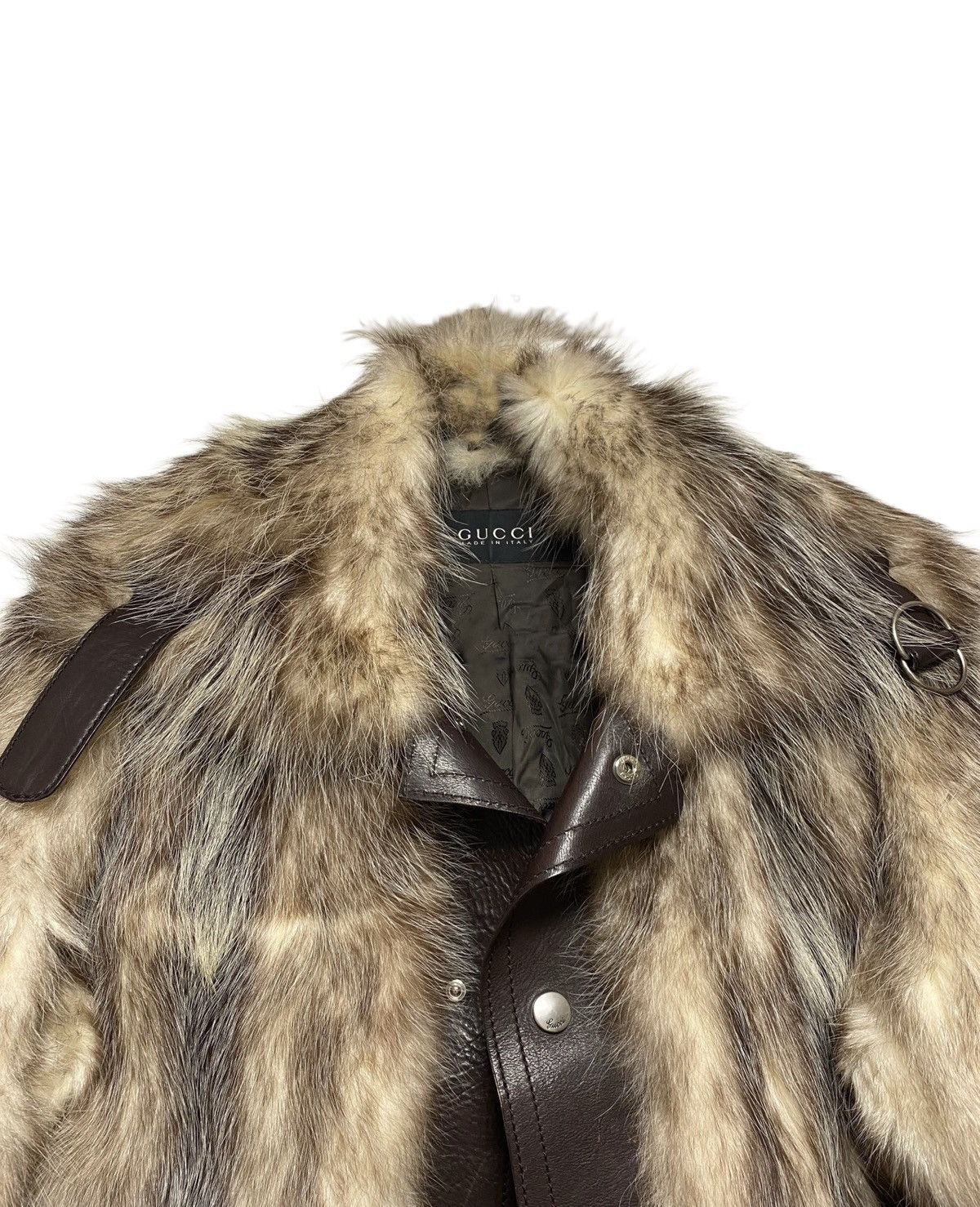 Gucci Gucci Runway opossum fur jacket FALL 2007 Size US L / EU 52-54 / 3 - 3 Thumbnail