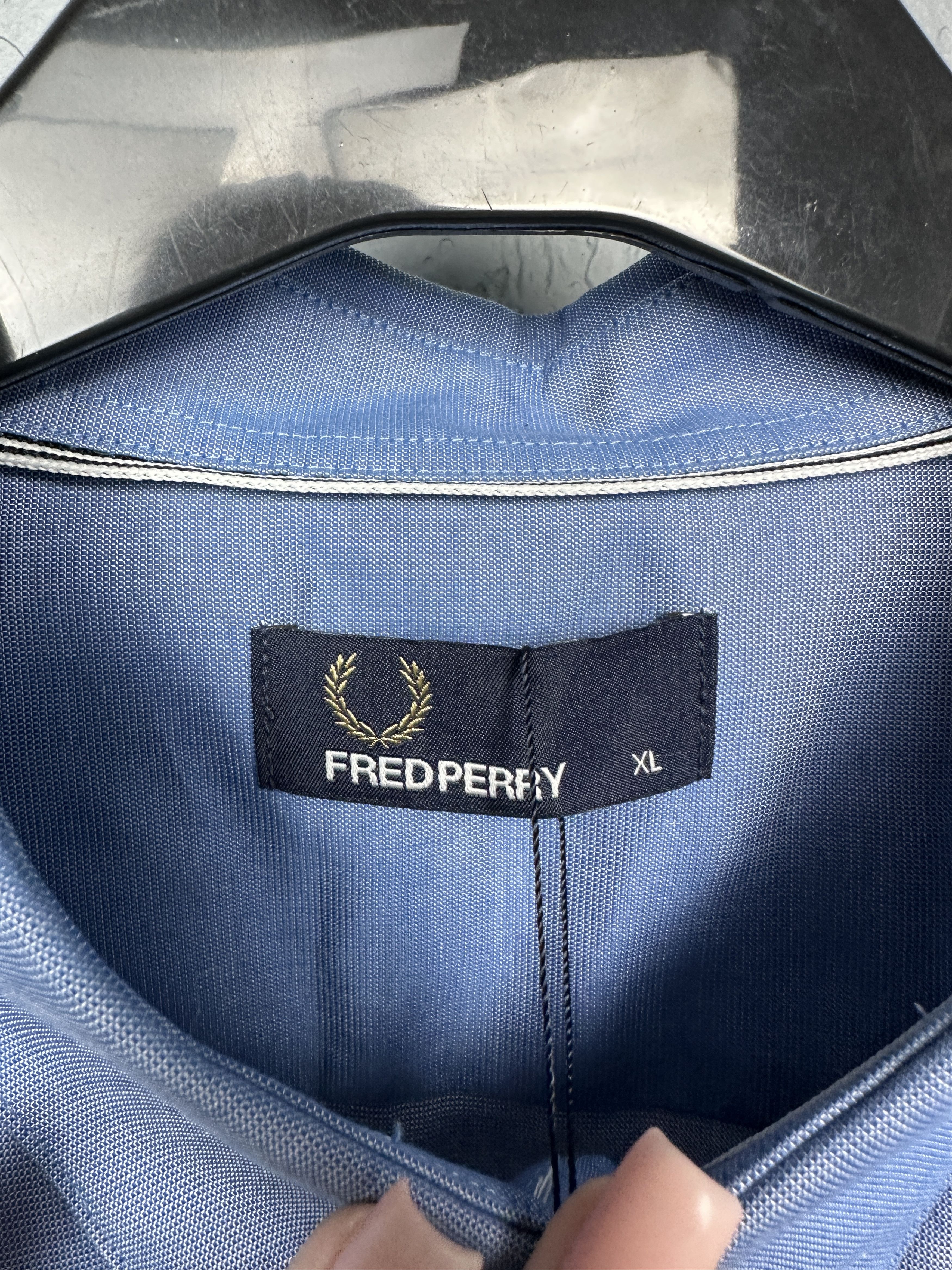 Fred Perry NEW Fred Perry Mens Long Sleeve Shirt Size US XL / EU 56 / 4 - 5 Thumbnail