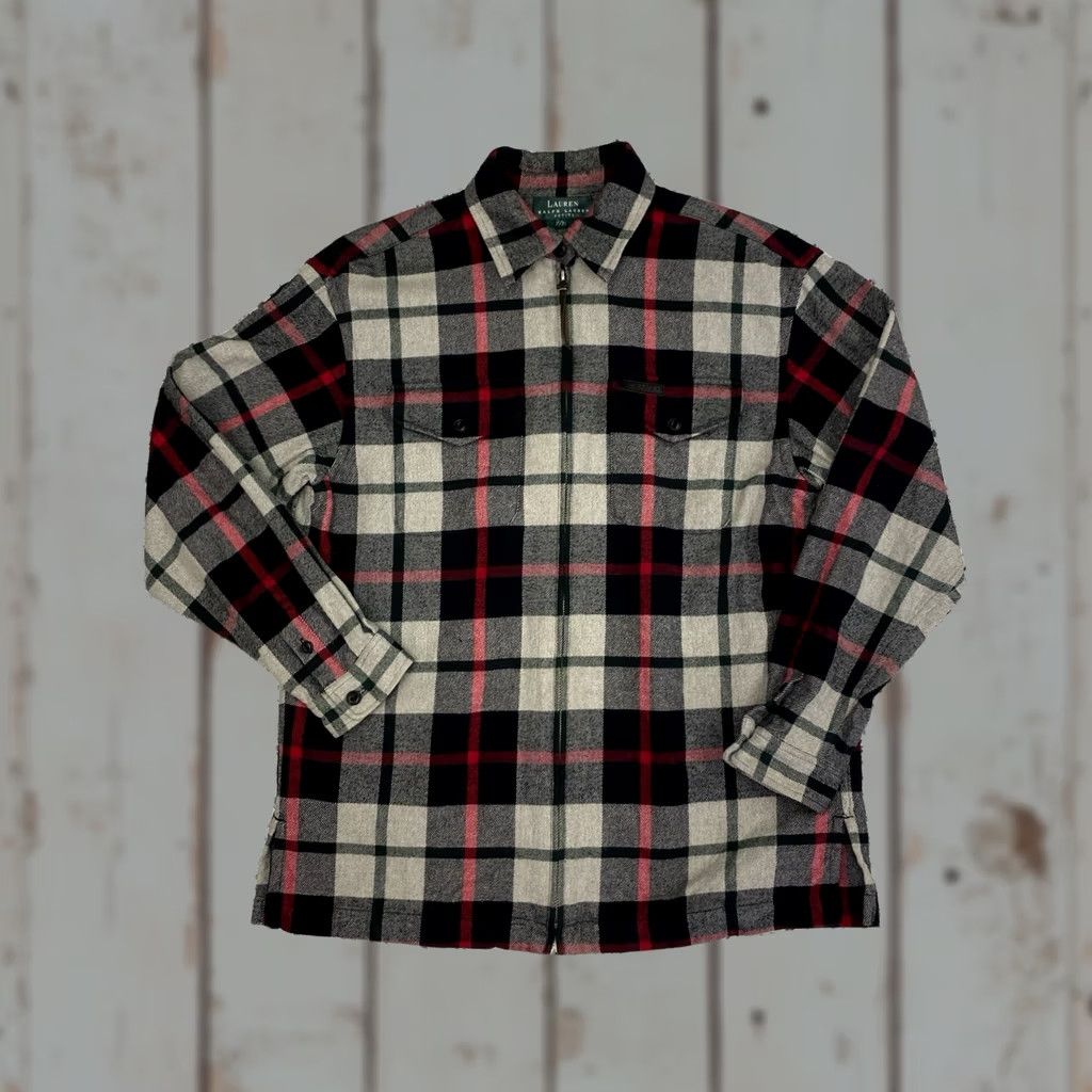 Ralph Lauren LAUREN Ralph Lauren Women’s Petite M Plaid Zip Front Collared Jacket Size M / US 6-8 / IT 42-44 - 1 Thumbnail