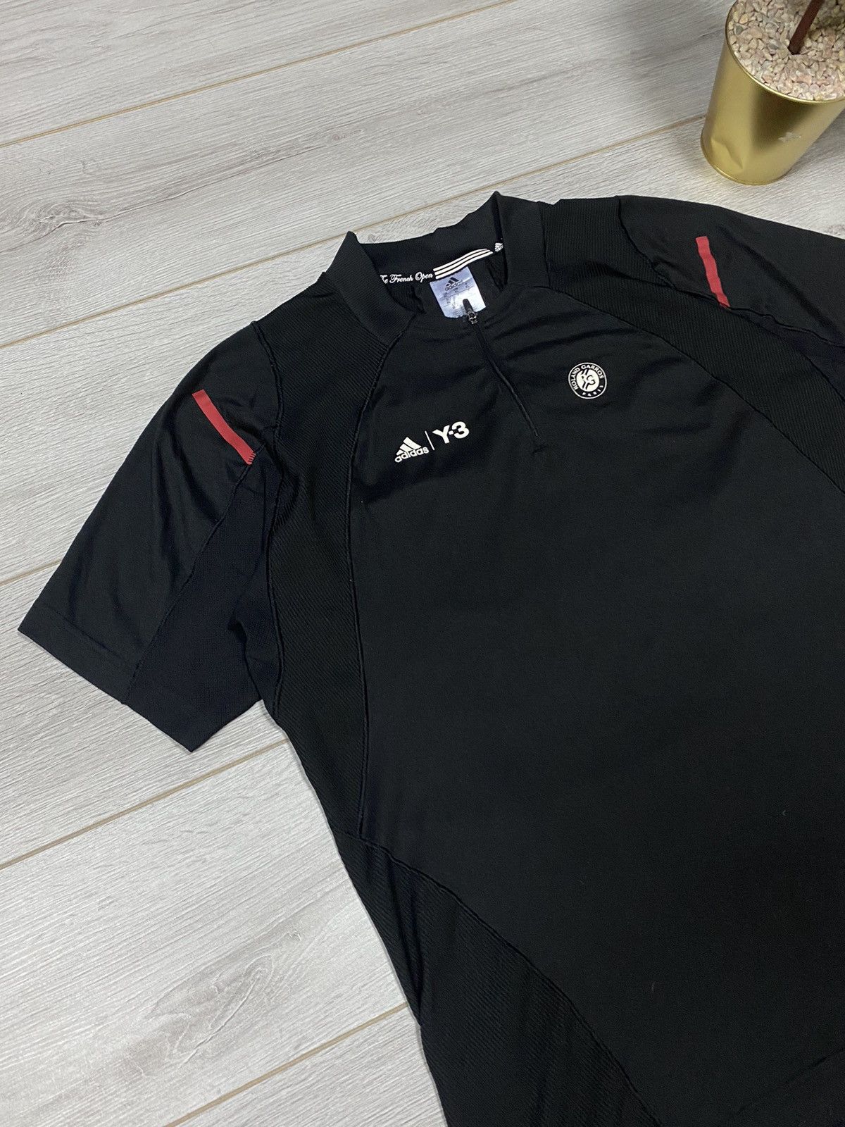Adidas Adidas Y-3 Rolland Garros Paris Polo Tee Size US XL / EU 56 / 4 - 2 Thumbnail