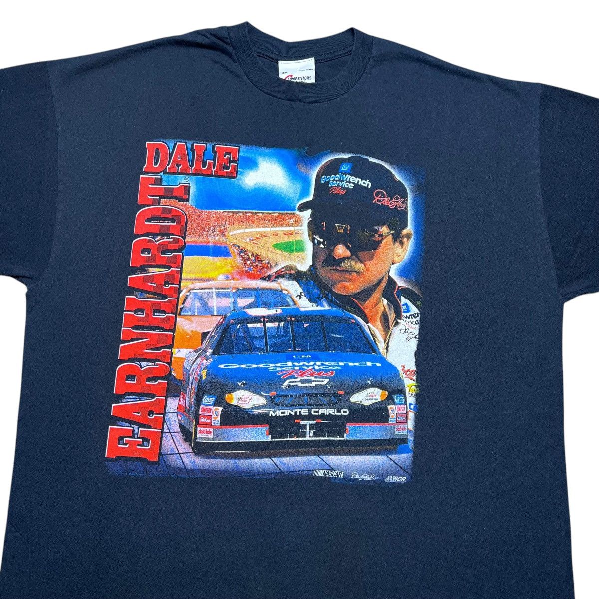 NASCAR Vintage 1990s NASCAR Dale Earnhardt Competitors View T-Shirt Size US XXL / EU 58 / 5 - 5 Thumbnail