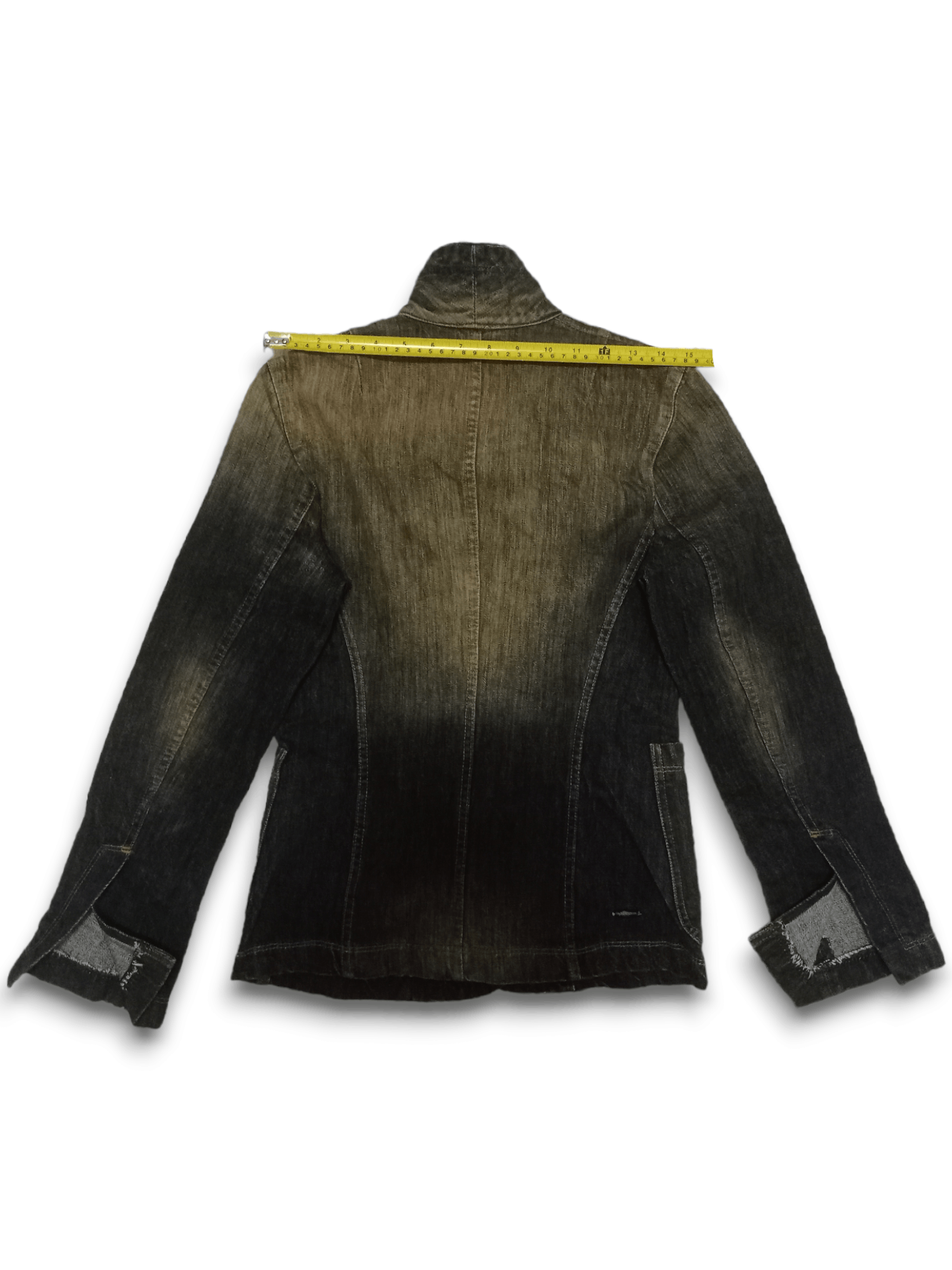 DKNY × Donna Karan Vintage DKNY Rusty Wash Denim Jacket Made in Italy Size M / US 6-8 / IT 42-44 - 8 Thumbnail