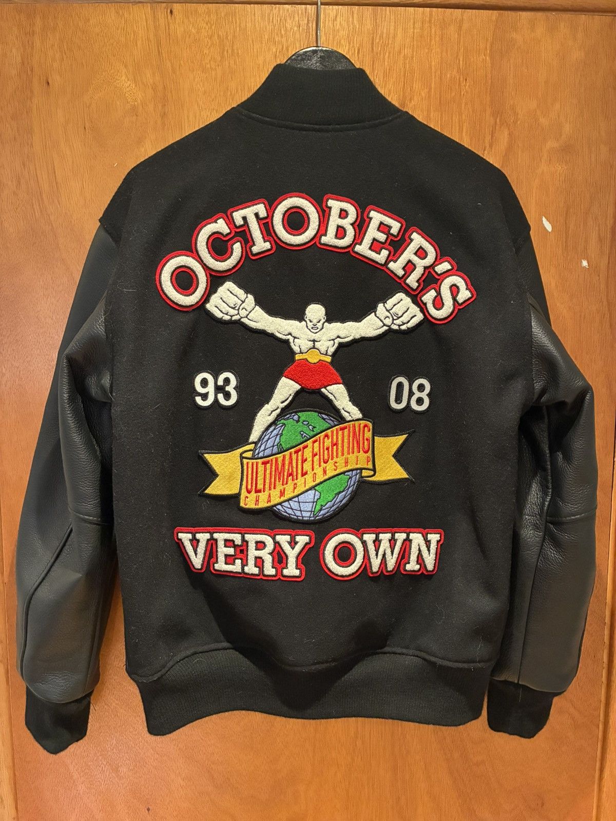 October's Very Own Iceman Drake x UFC Championship Varsity Leather Jacket Size US S / EU 44-46 / 1 - 2 Thumbnail