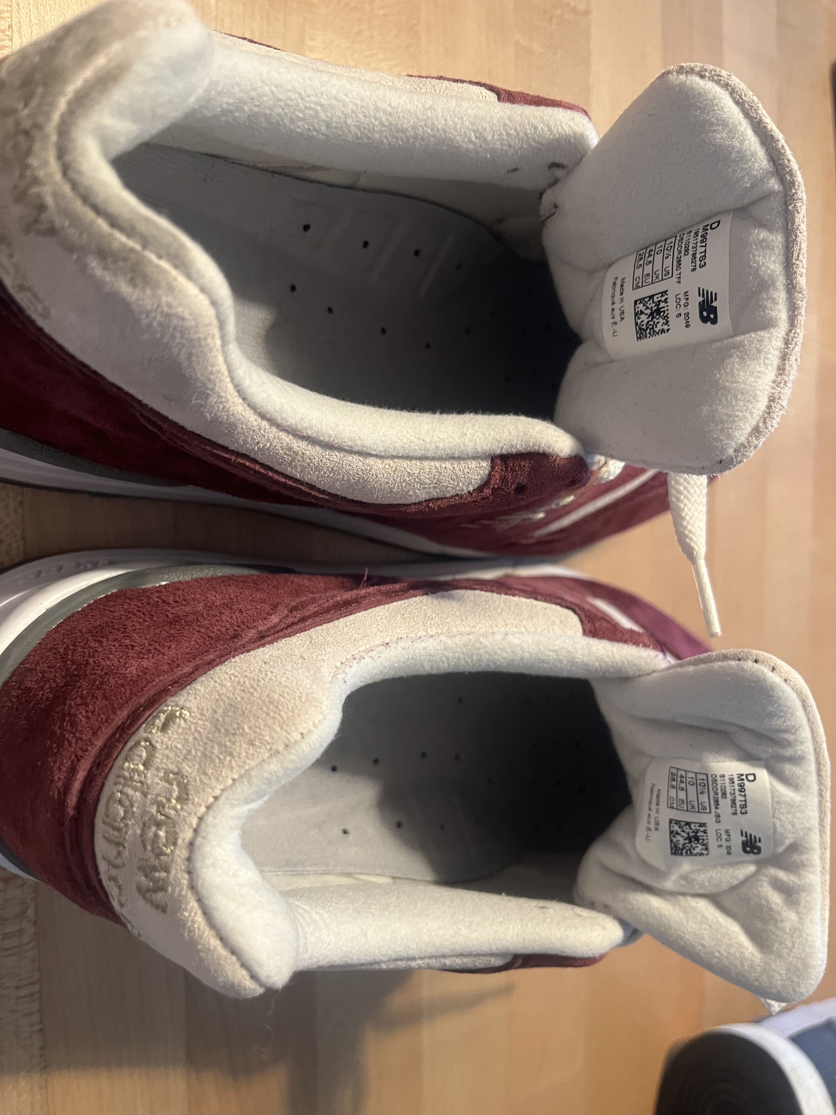 New Balance × Todd Snyder 997 Todd Snyder Triborough Burgundy Size US 10.5 / EU 43-44 - 6 Thumbnail
