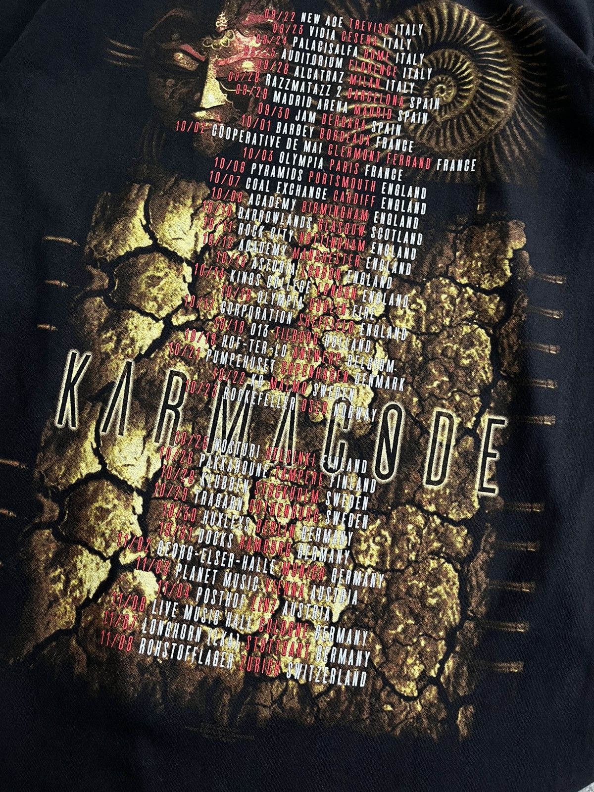 Band Tees Lacuna Coil 2006 Vintage Karmacode tee Euro Tour Size US S / EU 44-46 / 1 - 7 Thumbnail