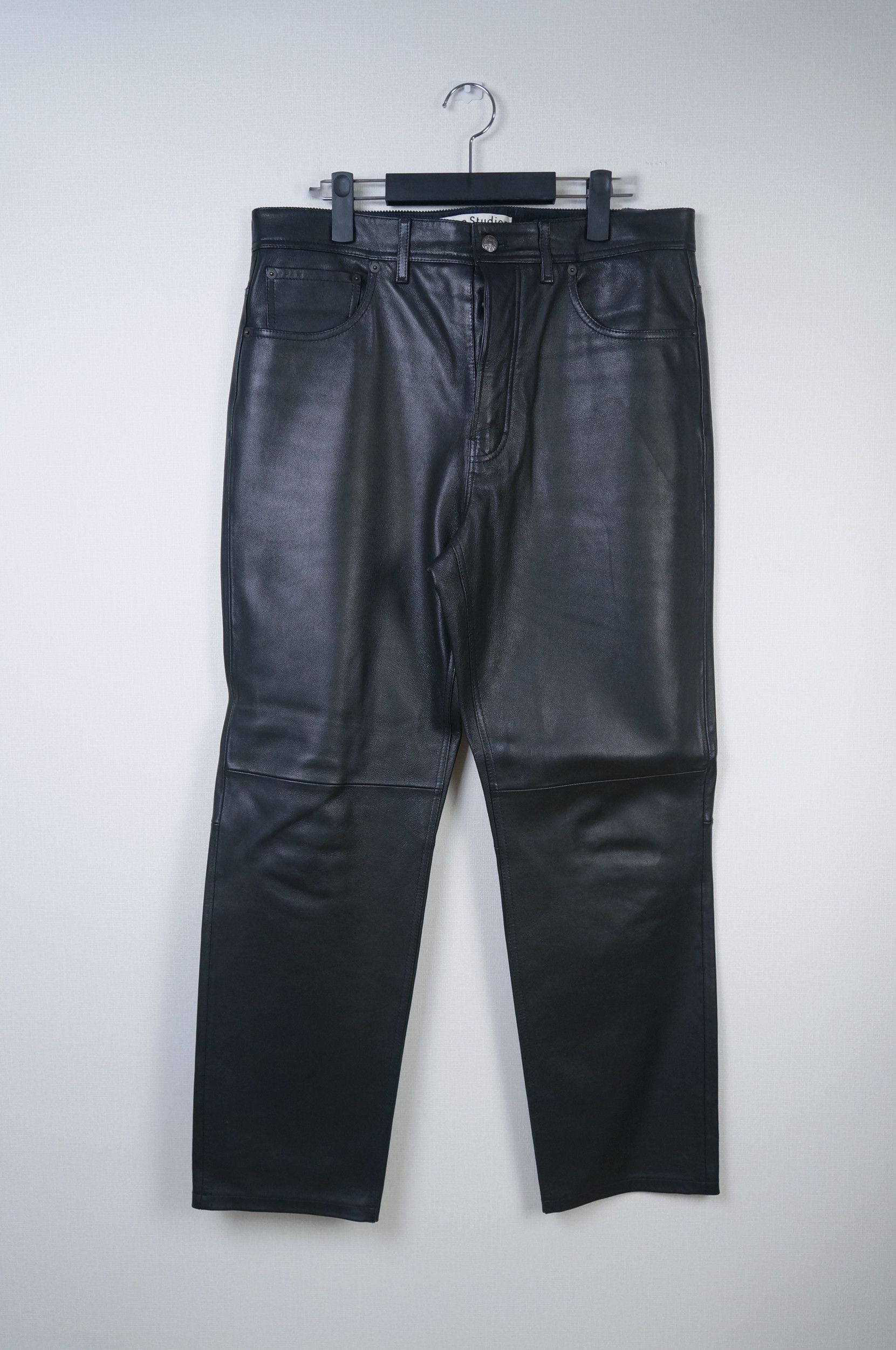 Acne Studios Acne Studios Leather Pants Size US 34 / EU 50 - 1 Thumbnail