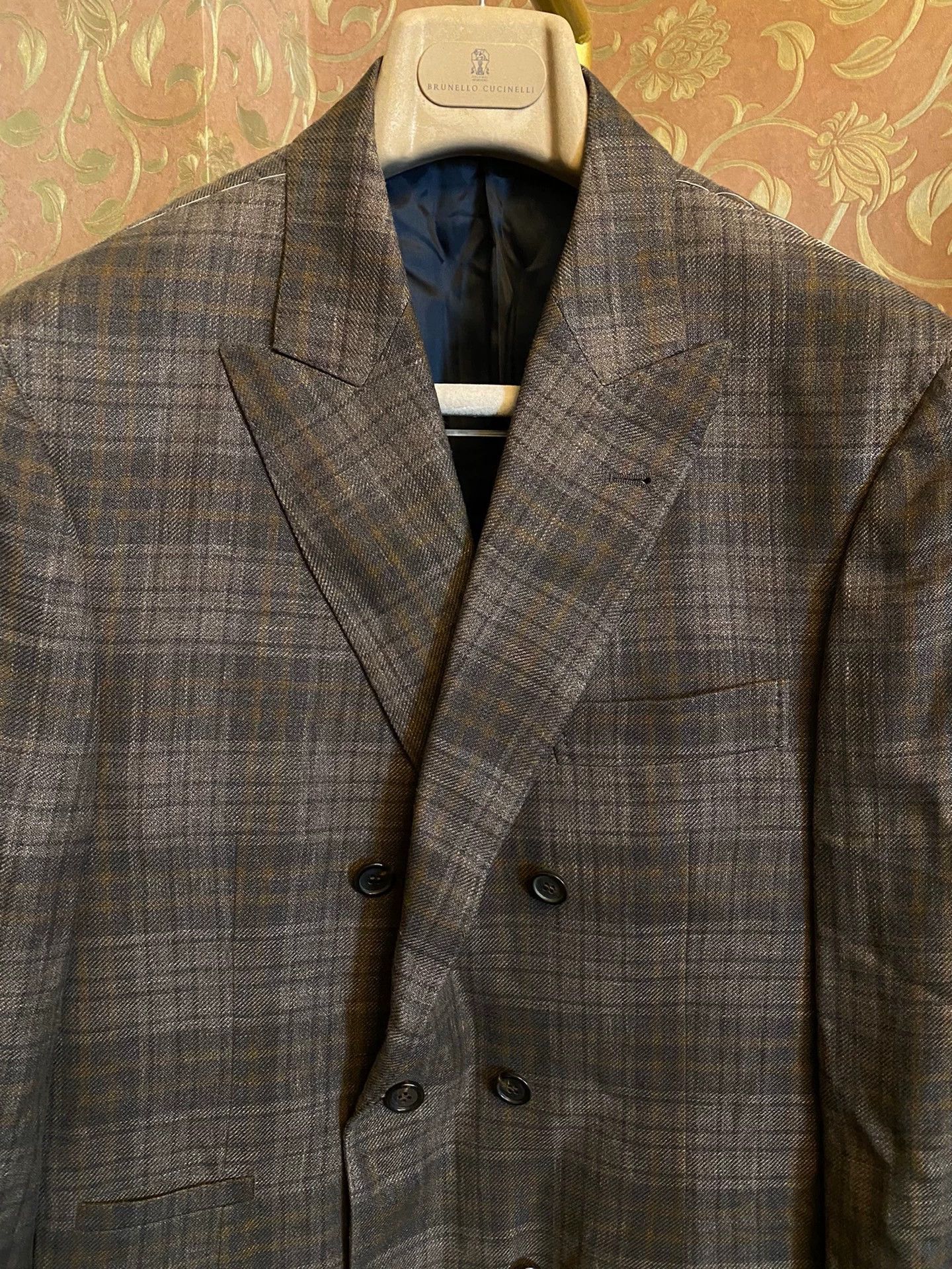 Brunello Cucinelli BC Double-Breasted Cashmere Suit IT 50 Italy Handmade Size 50R - 2 Thumbnail