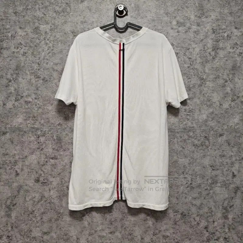 Thom Browne Thom Browne Men's White Cotton T-Shirt . Size US L / EU 52-54 / 3 - 2 Thumbnail