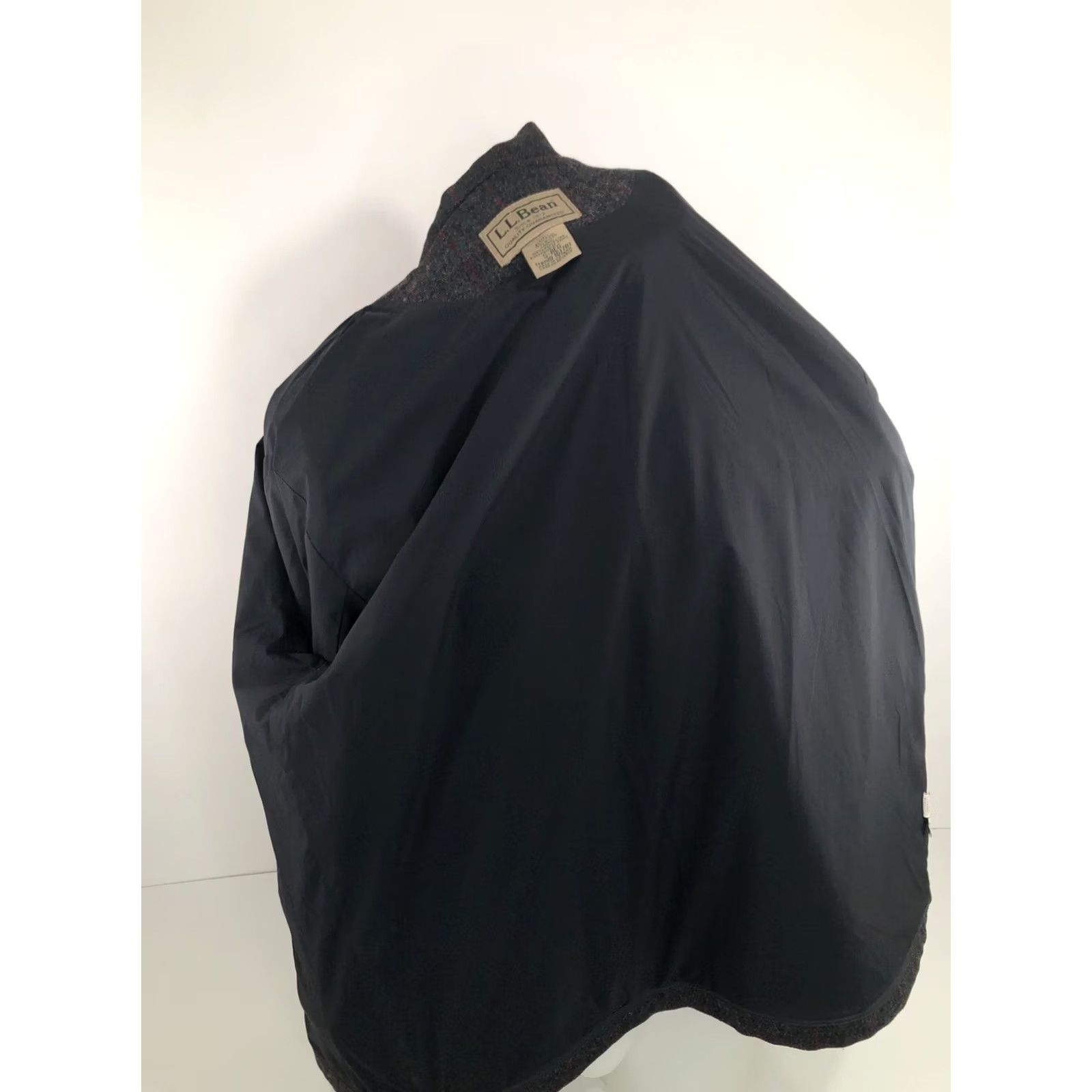 Vintage rare L.L. BEAN WOOL BLEND GORE WINDSTOPPER Heavy Duty Field Ranch Jacket S Mens Gray Red Size US S / EU 44-46 / 1 - 6 Thumbnail