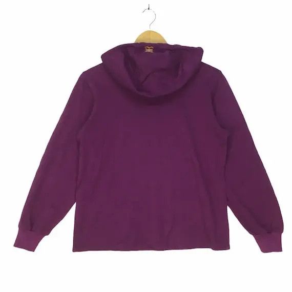 Dior Vtg CHRISTIAN DIOR PARIS Sports Purple Hoodie Made In Italy Size L / US 10 / IT 46 - 4 Thumbnail