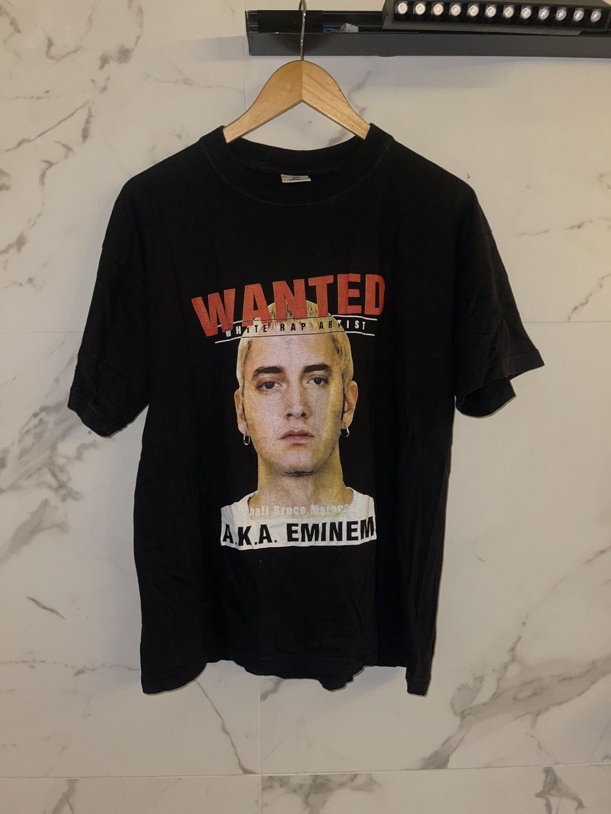 Eminem Y2K Eminem Wanted vintage black tee Size US L / EU 52-54 / 3 - 4 Thumbnail