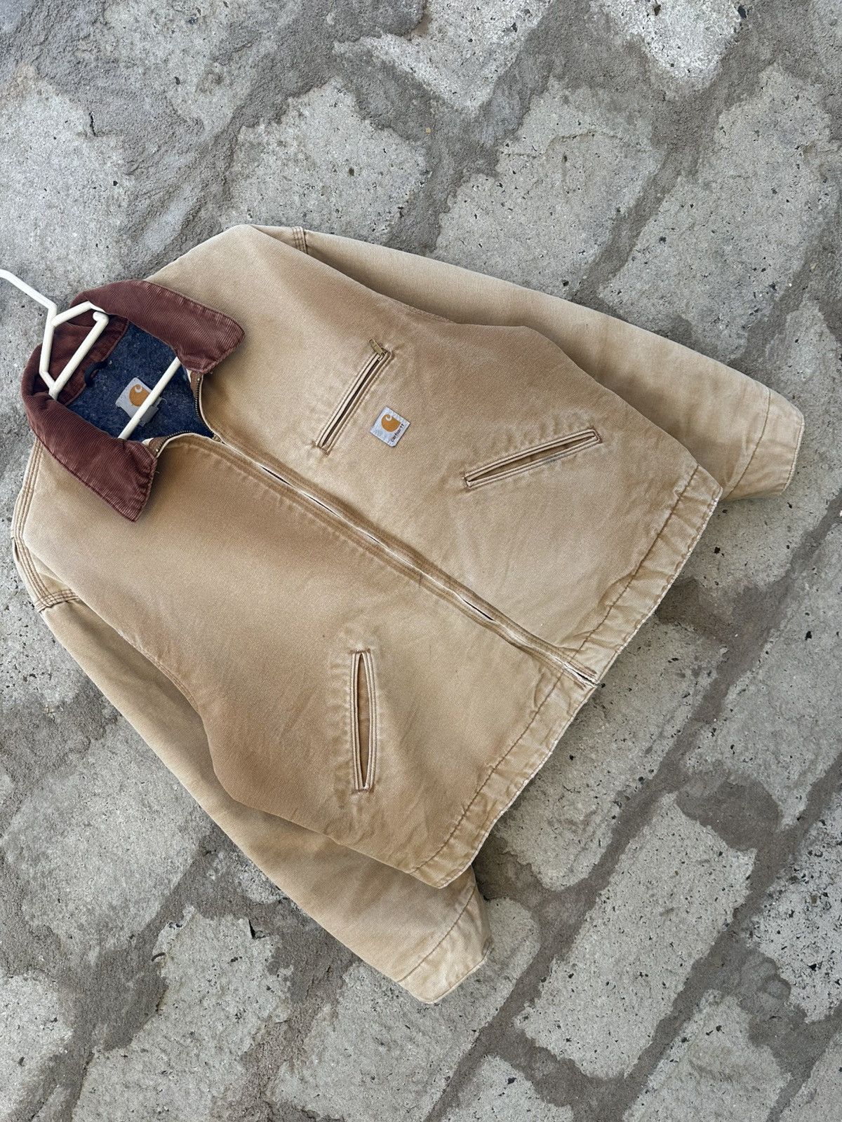 Carhartt × Vintage Vintage 90s Carhartt J001 BRN Detroit Jacket – Made in USA Size US XL / EU 56 / 4 - 2 Thumbnail