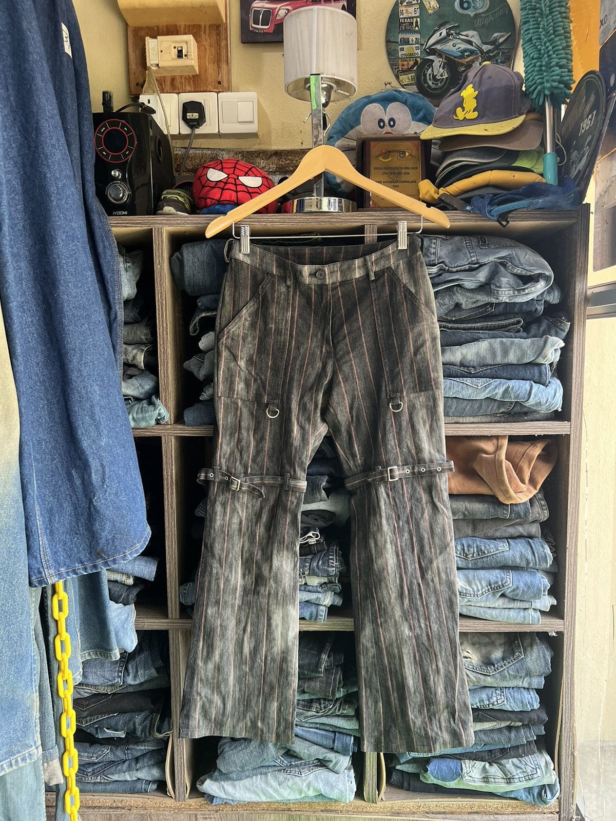 If Six Was Nine 🔥Sun Faded Caravan Punk Seditionaries Bondage Pant Size US 28 / EU 44 - 1 Thumbnail