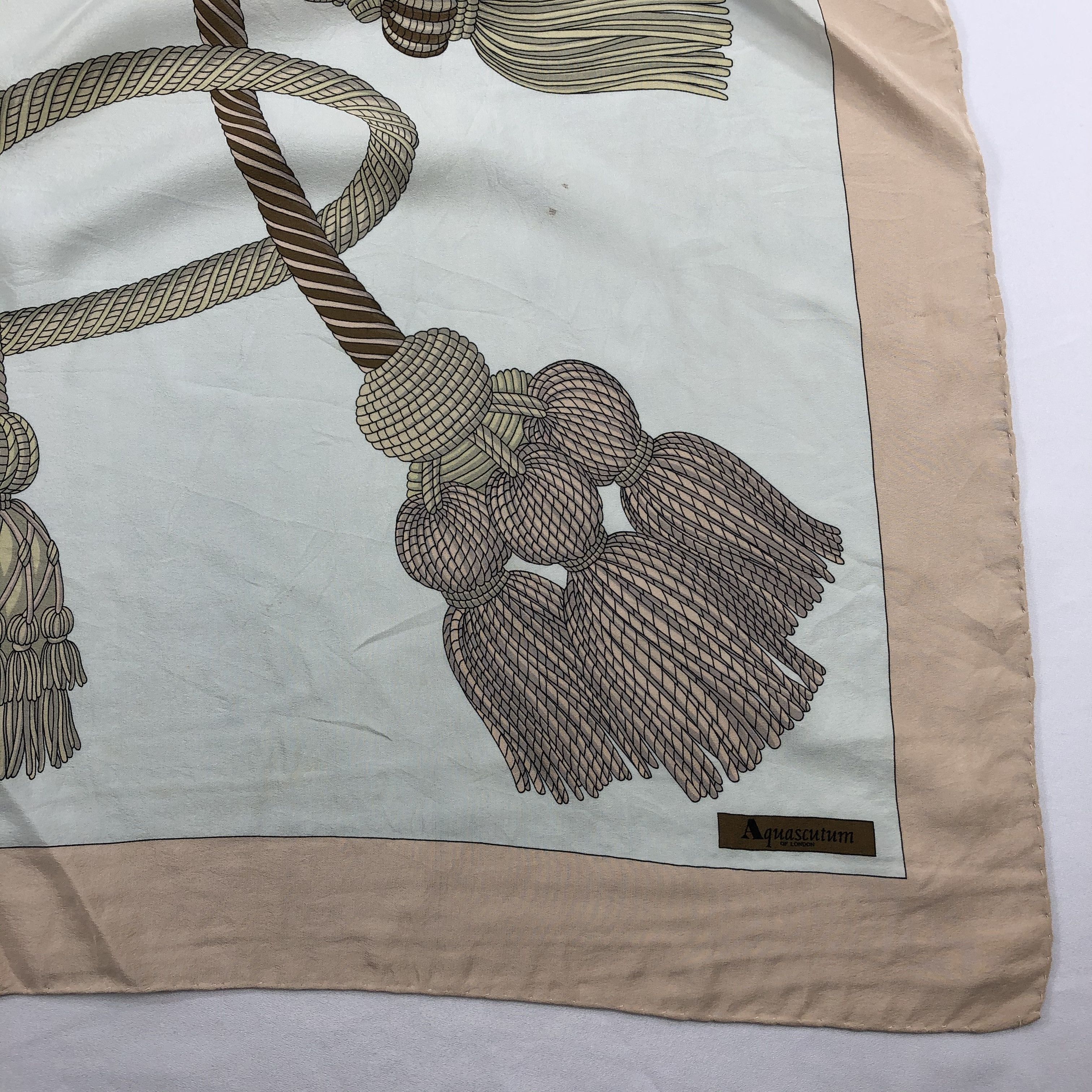 Aquascutum Vintage Aquascutum Silk Scarf Size ONE SIZE - 4 Thumbnail