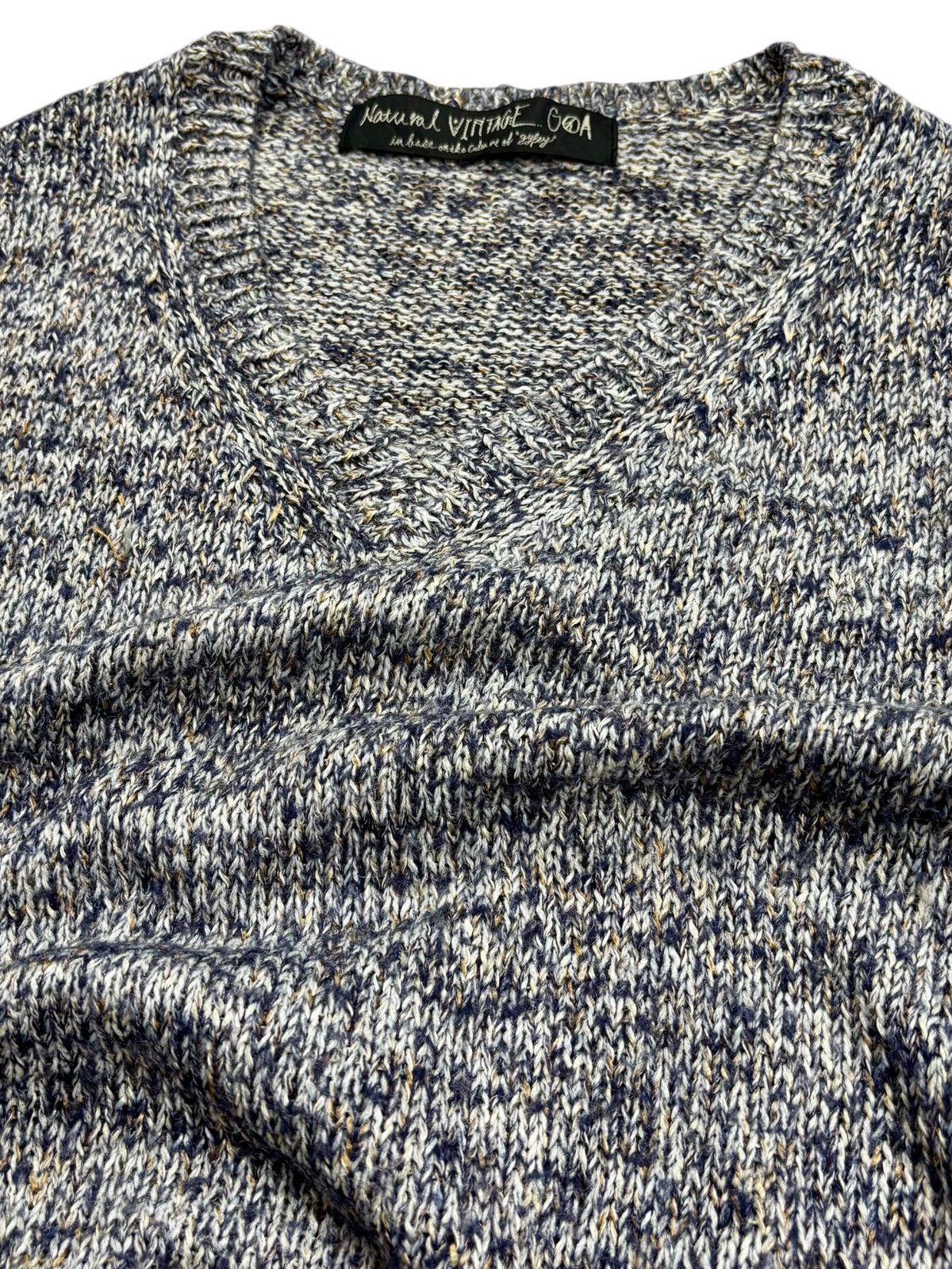 GOA 2000s GOA Apocalypse Style Big V Neck Chunk Knitted Sweater Size US M / EU 48-50 / 2 - 5 Thumbnail