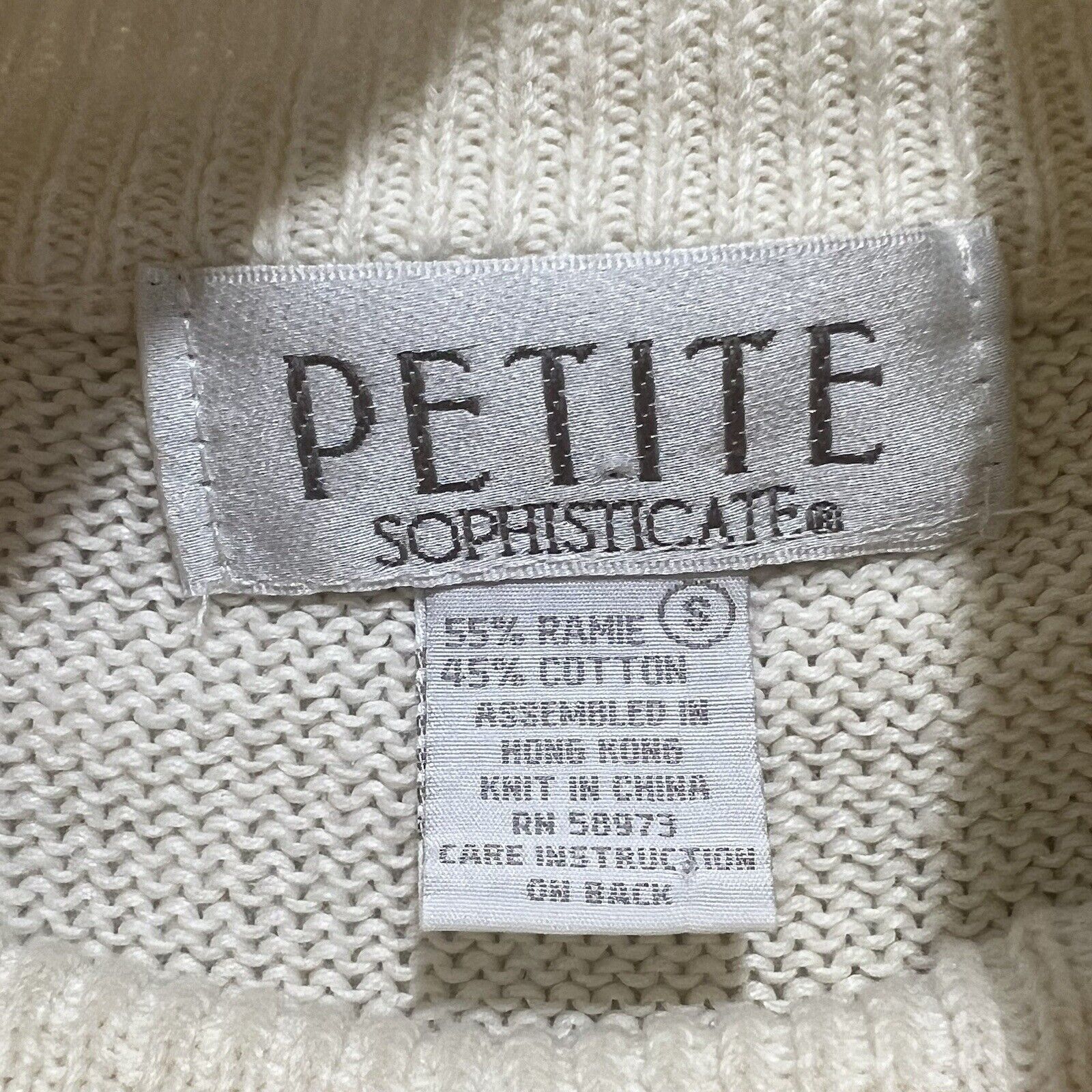 Vintage Vintage Petite Sophisticate Snowflake Turtleneck Sweater Size S / US 4 / IT 40 - 3 Thumbnail