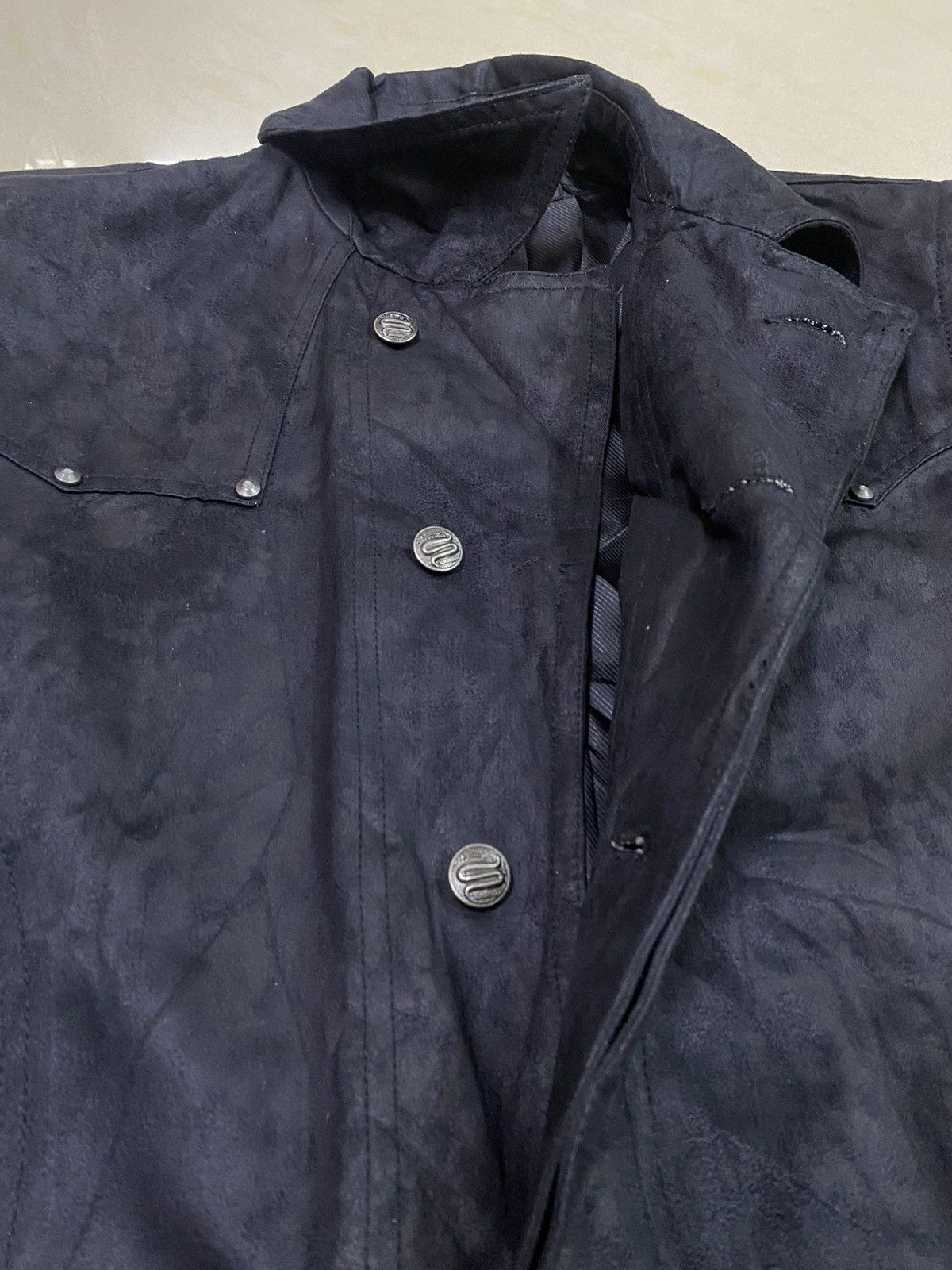 If Six Was Nine Schlussel Punk Bondage Suede Cotton Jacket Size US M / EU 48-50 / 2 - 11 Thumbnail