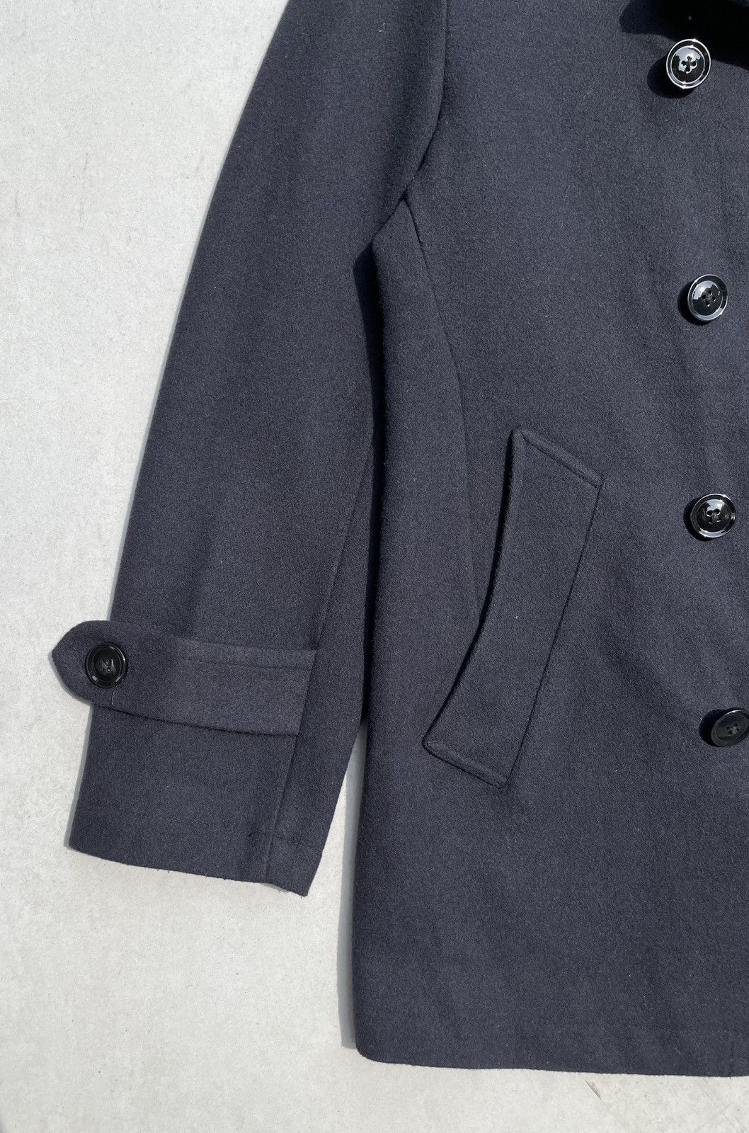 Mr. Junko 🔥Accept Binding 🔥 Mr.Junko Wool Double - Breasted Pea Coat Size US S / EU 44-46 / 1 - 5 Thumbnail