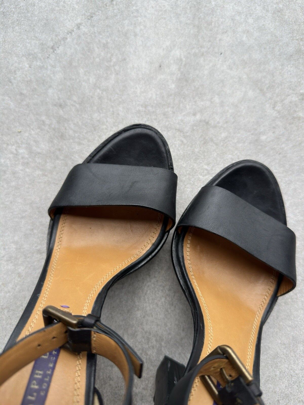 Ralph Lauren Purple Label Ralph Lauren Purple Label Womens High Heels Leather Sandals Size US 7 / IT 37 - 10 Thumbnail