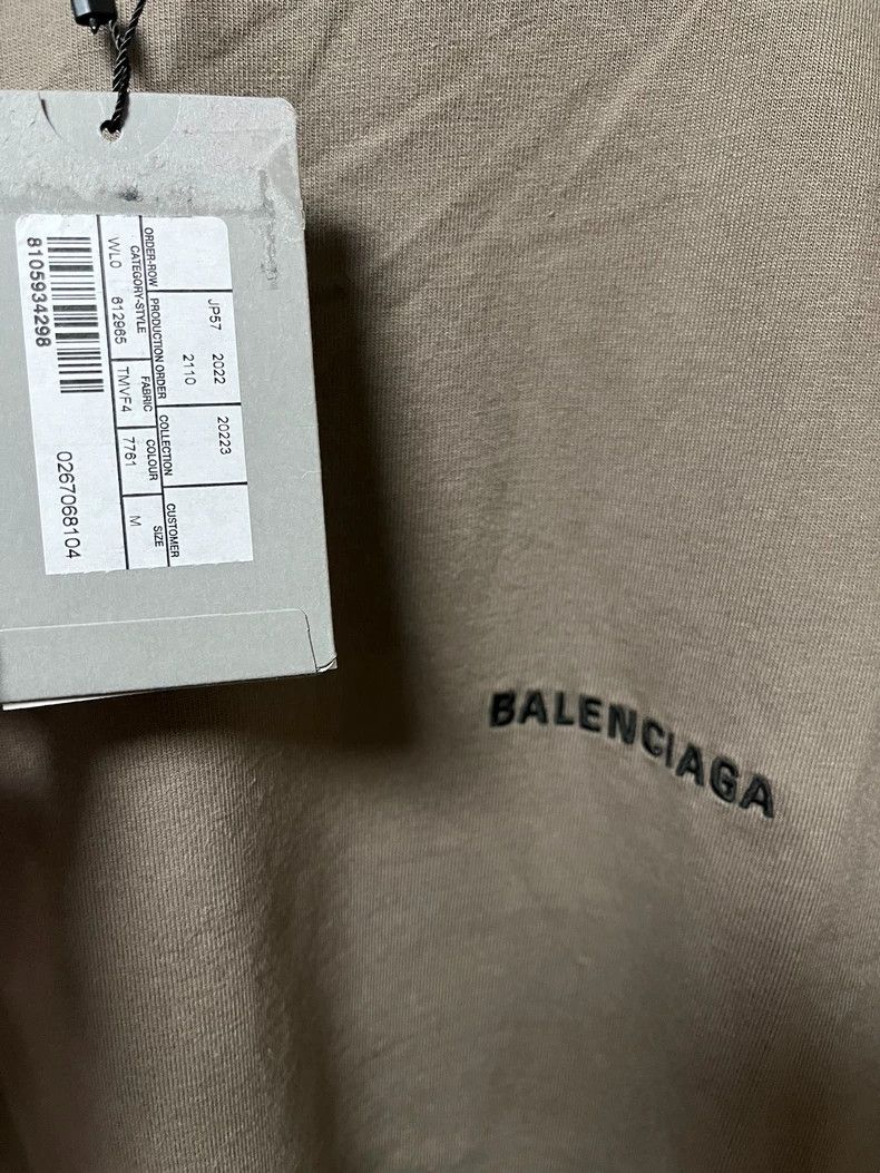 Balenciaga Balenciaga Brown front and back logo slogan short sleeves Size US M / EU 48-50 / 2 - 3 Thumbnail