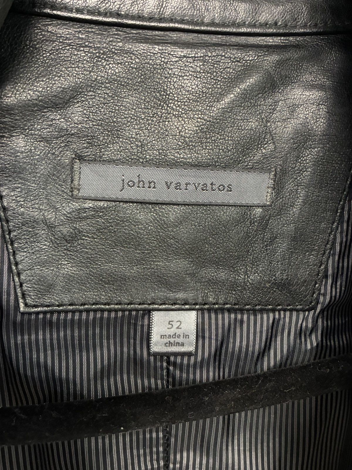 John Varvatos Biker Moto Leather Jacket EU 52 USA 42 Size US L / EU 52-54 / 3 - 7 Thumbnail