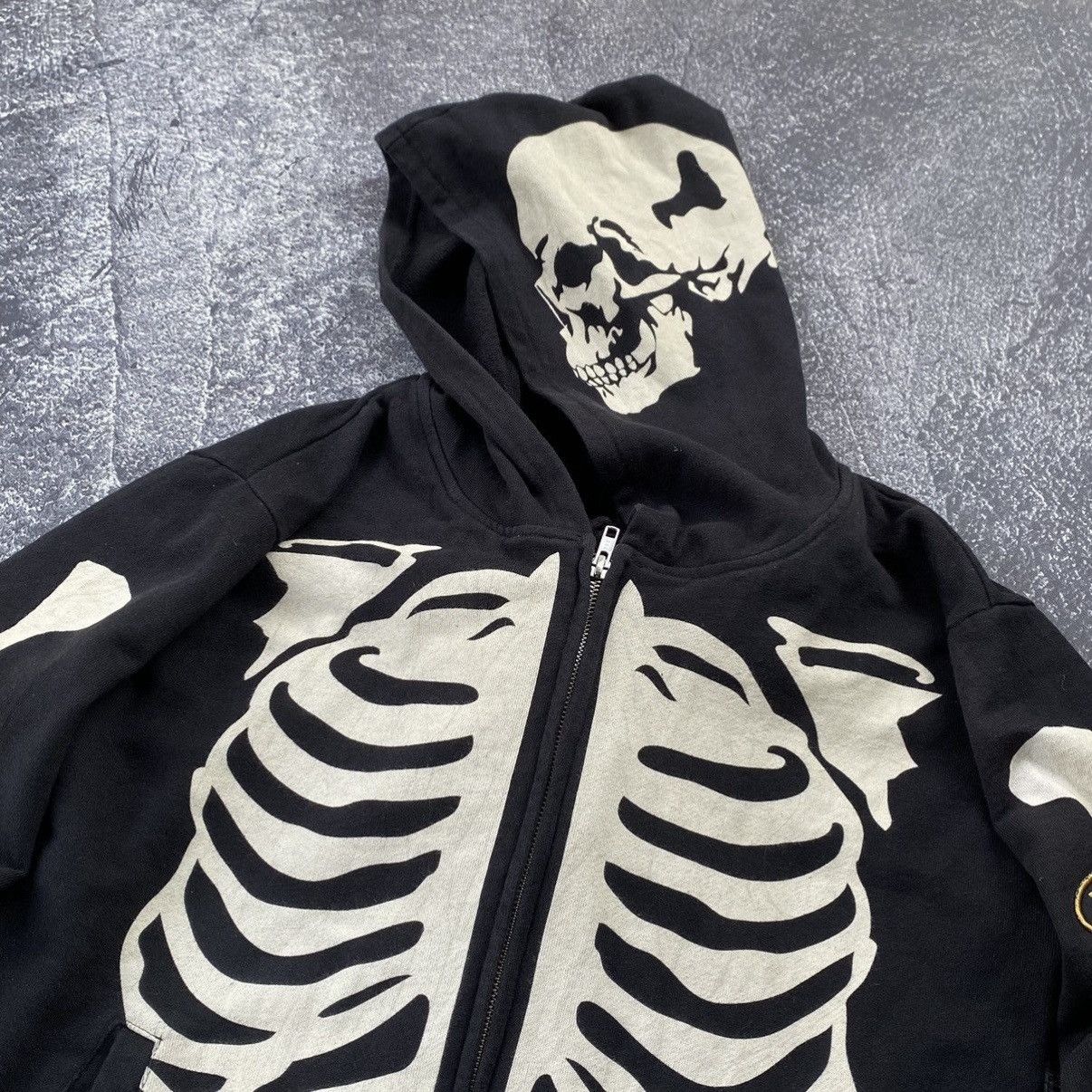 Vanson Leathers Vanson Skeleton Zip-Up Hoodie Size US L / EU 52-54 / 3 - 7 Thumbnail