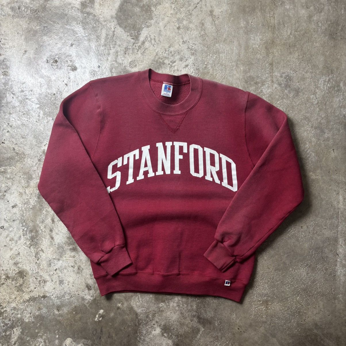 Russell Athletic × Vintage RUSSELL STANFORD FADED SWEATSHIRT Size US S / EU 44-46 / 1 - 2 Thumbnail