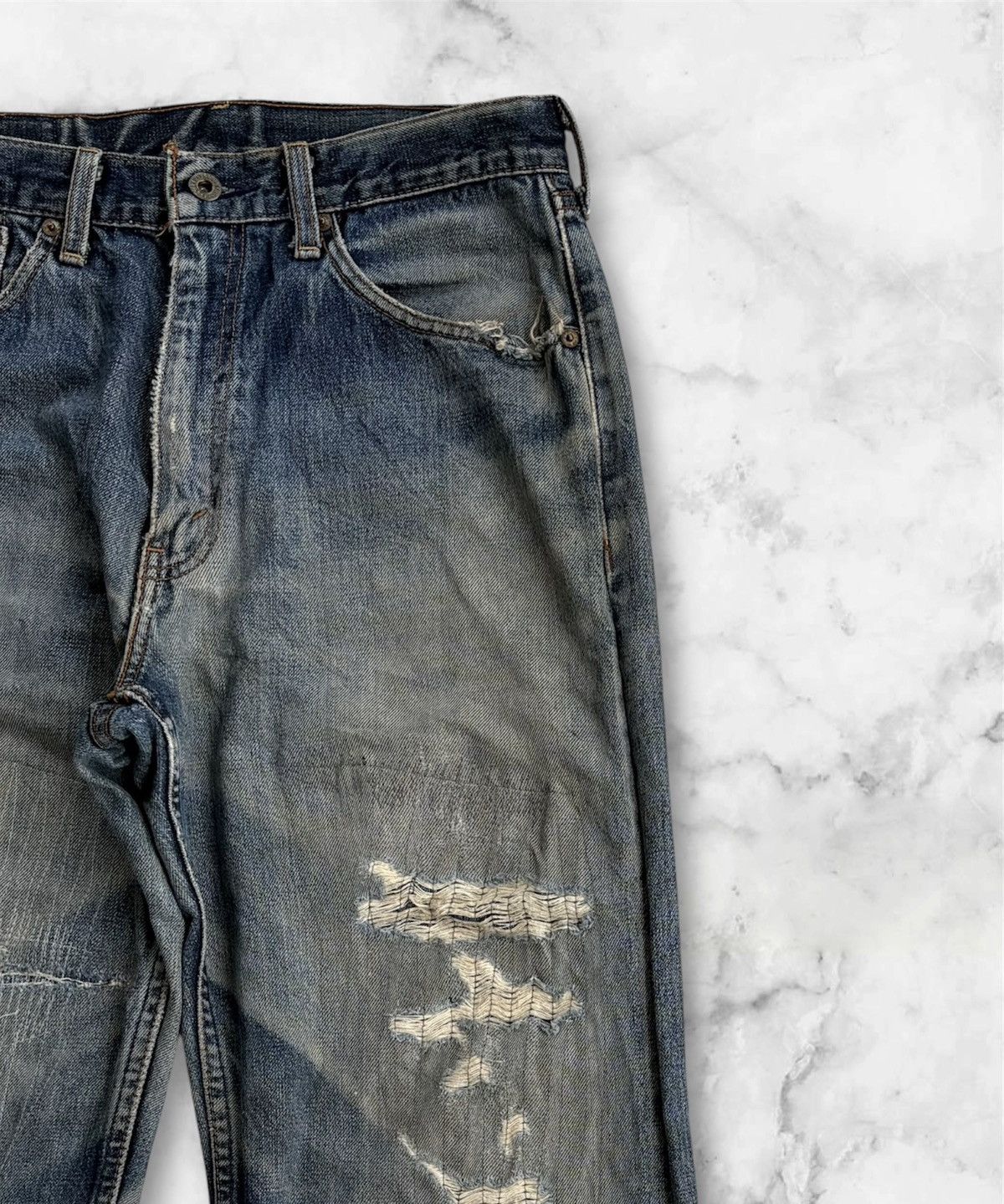 Levi's × Levi's Vintage Clothing Levi’s Streetwear Vintage Jeans Distressed Denim Size US 32 / EU 48 - 5 Thumbnail