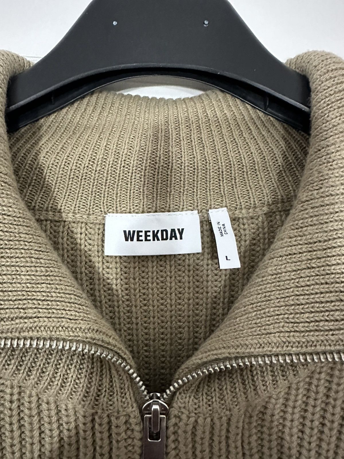 Weekday Weekday Harry Knitted Half Zip Sweater Size US L / EU 52-54 / 3 - 2 Thumbnail