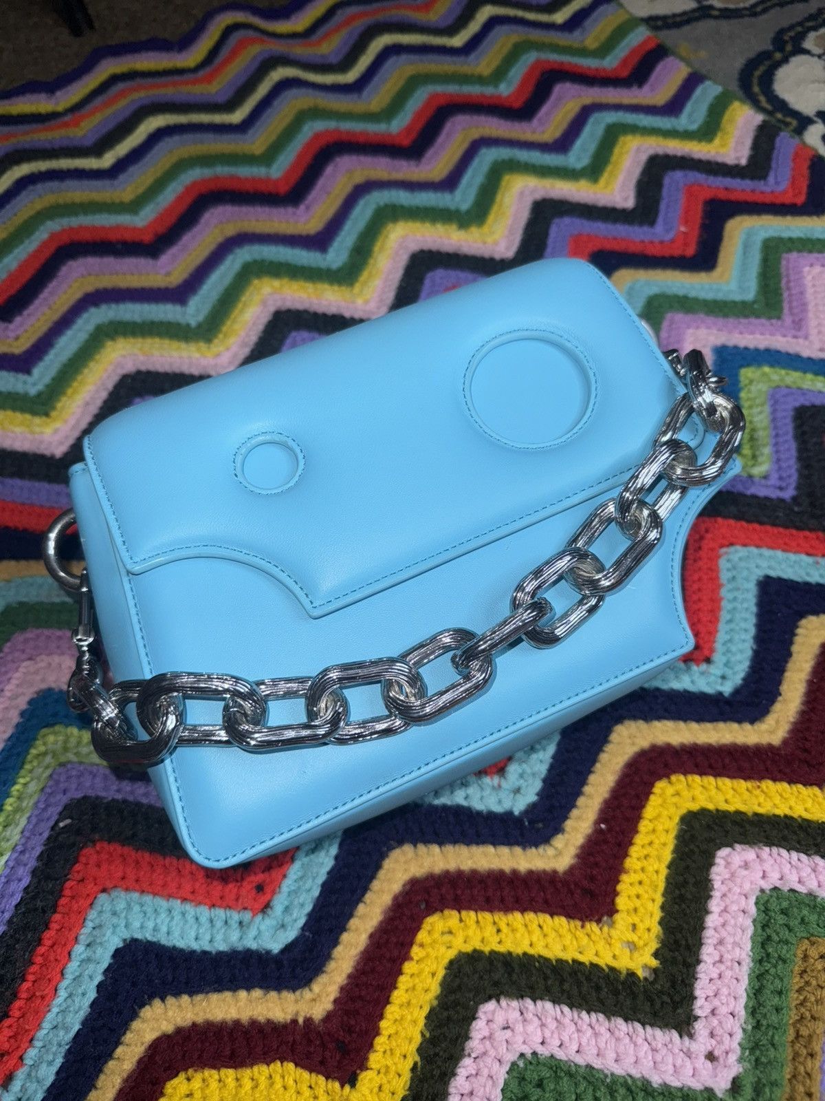 Off-White Off-White Blue Burrow Shoulder Bag 22 23 24 Virgil Abloh Size ONE SIZE - 12 Thumbnail