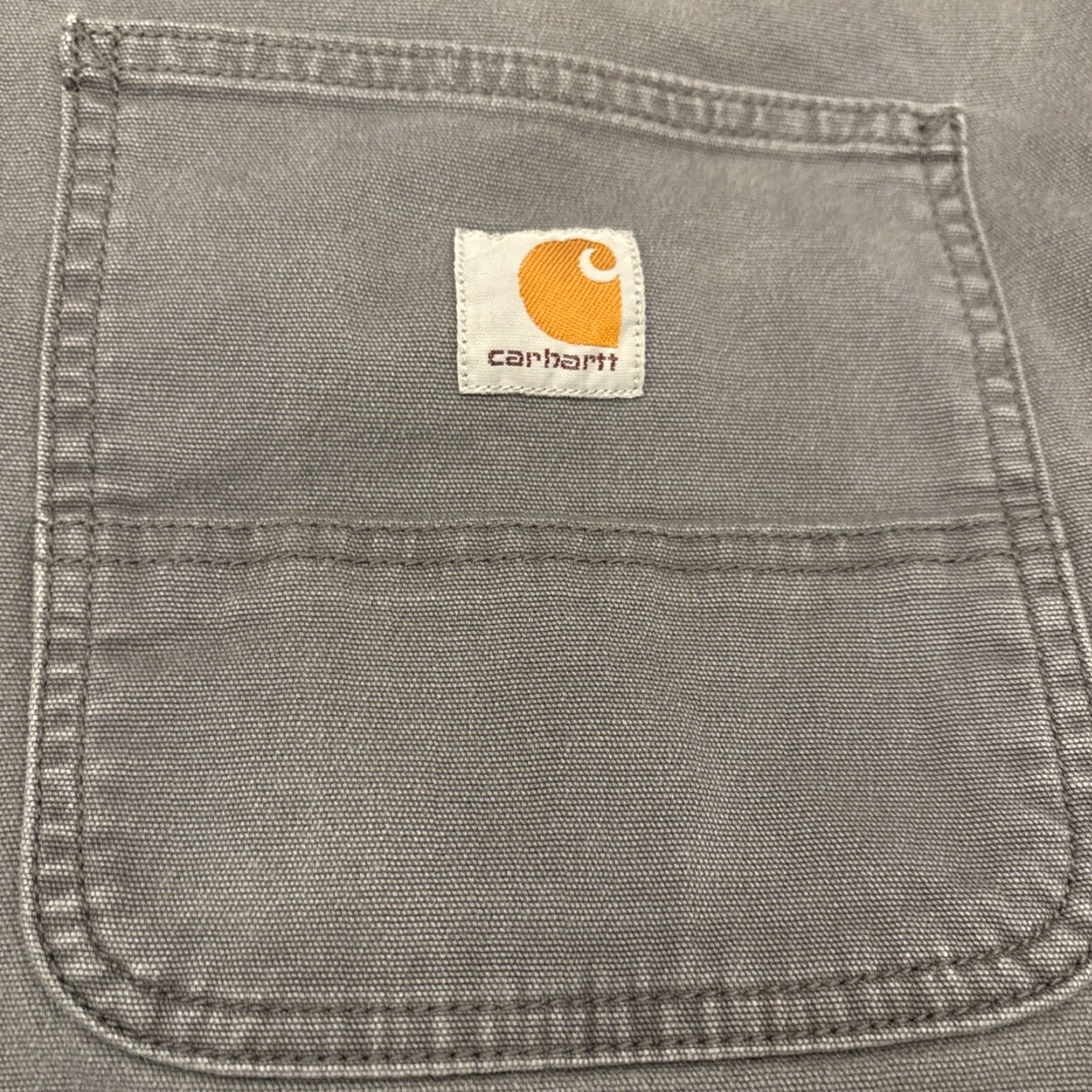 Carhartt Carhartt Canvas Work Pants - Rugged Flex Relaxed Fit - 38x32 - Gray - Men Size US 38 / EU 54 - 8 Thumbnail