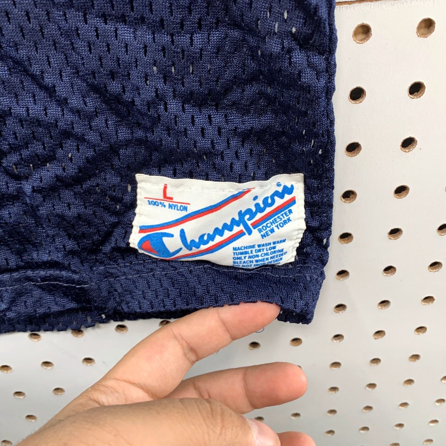 Champion VINTAGE Champion Football Jersey Mens L Blue #80 Navy Blue Yellow 80s USA Shirt Mens L Blue 80s Football Jersey Size US L / EU 52-54 / 3 - 5 Thumbnail