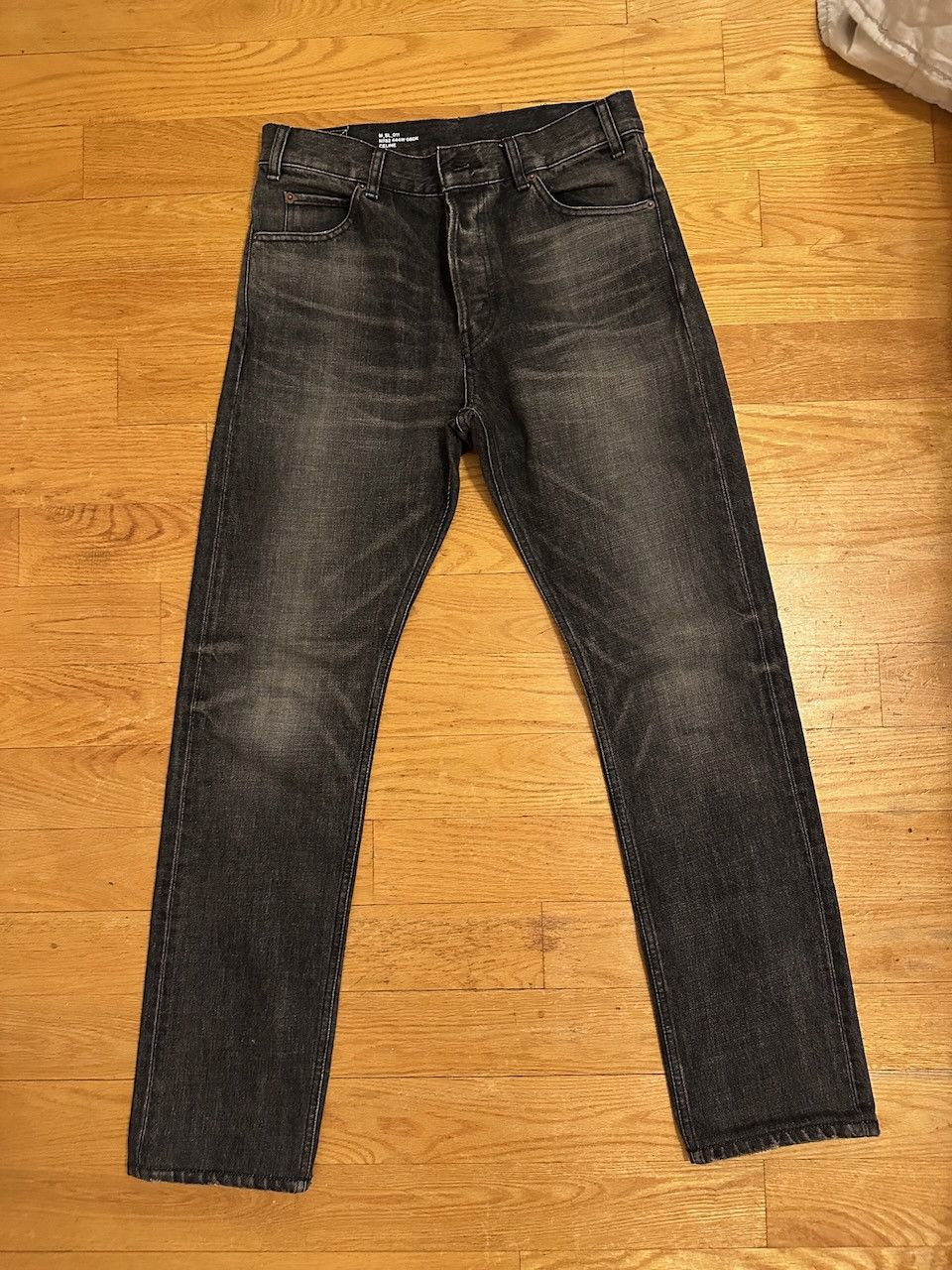 関税込 CELINE lulu jeans in raw wash black denim LULU JEANS IN RAW WASH BLACK DENIM - | CELINE