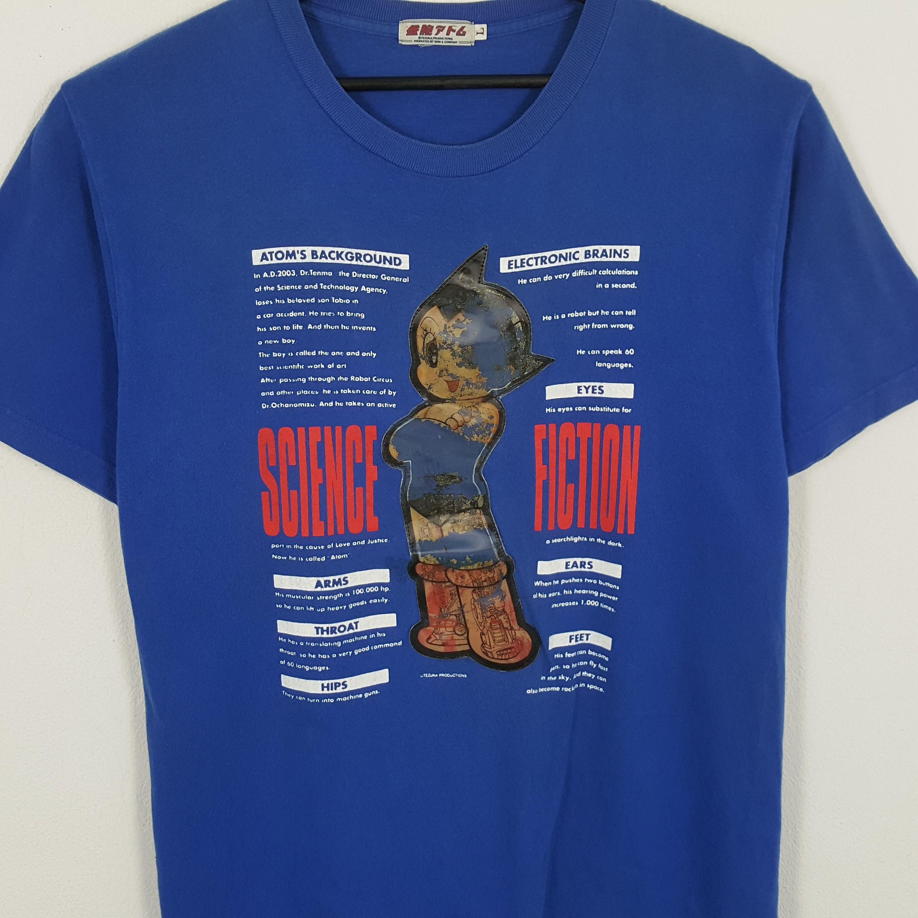 Anime × Sci-Fi Fantasy × Vintage ASTRO BOY Tshirt Japanese Anime Cartoon Size US L / EU 52-54 / 3 - 2 Thumbnail