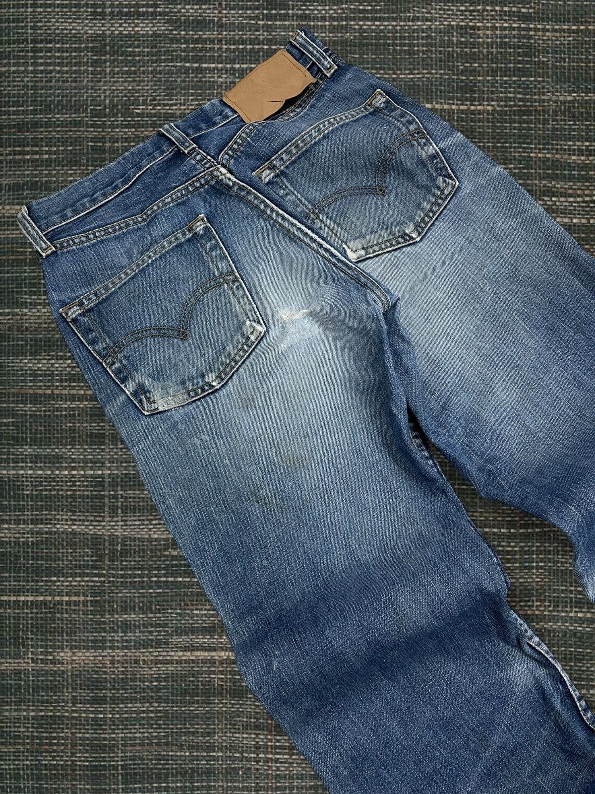 Levi's Vintage Clothing Vintage 1990s Original Designer Levis Distressed Denim Size US 26 / EU 42 - 15 Thumbnail