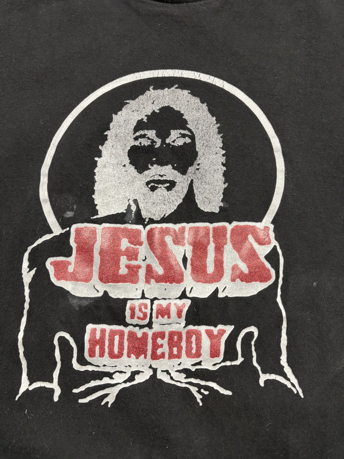 Vintage Vintage “Jesus Is My Homeboy” Tee Jesus Christ Y2K 2000s Size US M / EU 48-50 / 2 - 6 Thumbnail