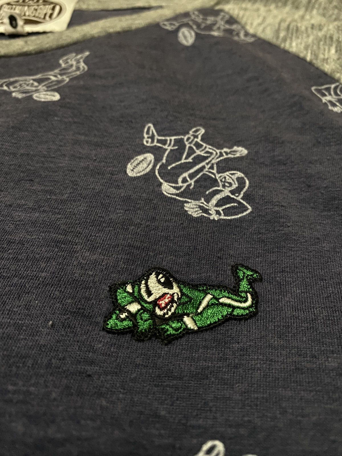 Bape A Bathing Ape By Nigo Fullprint Raglan Baseball Shirt Japan Size US M / EU 48-50 / 2 - 6 Thumbnail
