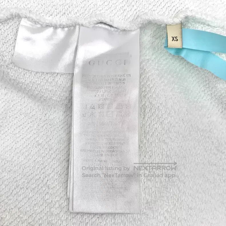 Gucci Gucci White logo letter cat banana print cotton round-neck Size XS / US 0-2 / IT 36-38 - 6 Thumbnail