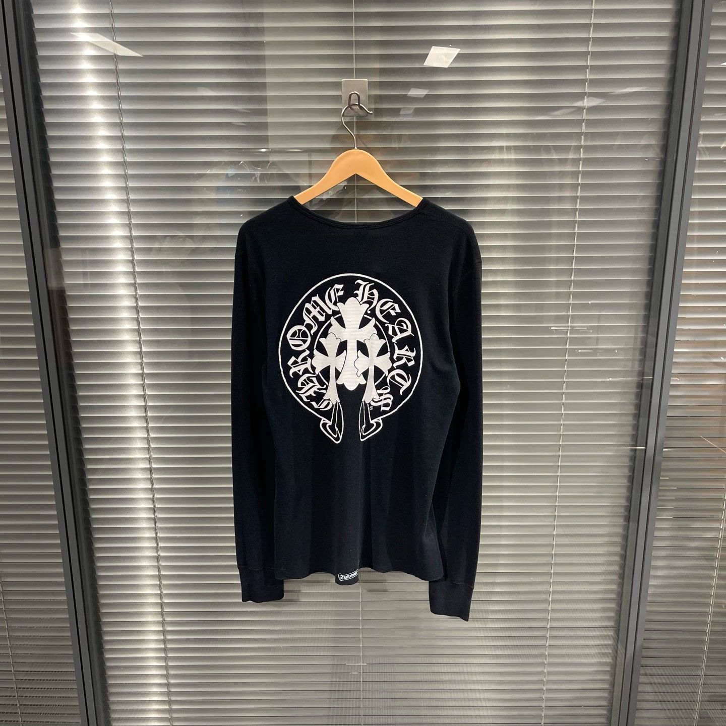 Chrome Hearts Chrome Hearts Black Waffle HS Cross LS L 99 New Size US L / EU 52-54 / 3 - 1 Thumbnail