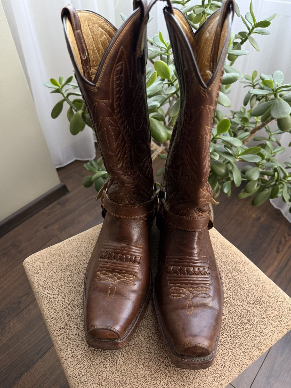 Cowboy Equipment Vintage Rancho Western Cowboy Boots Biker Celine Vibe Size US 9 / EU 42 - 3 Thumbnail