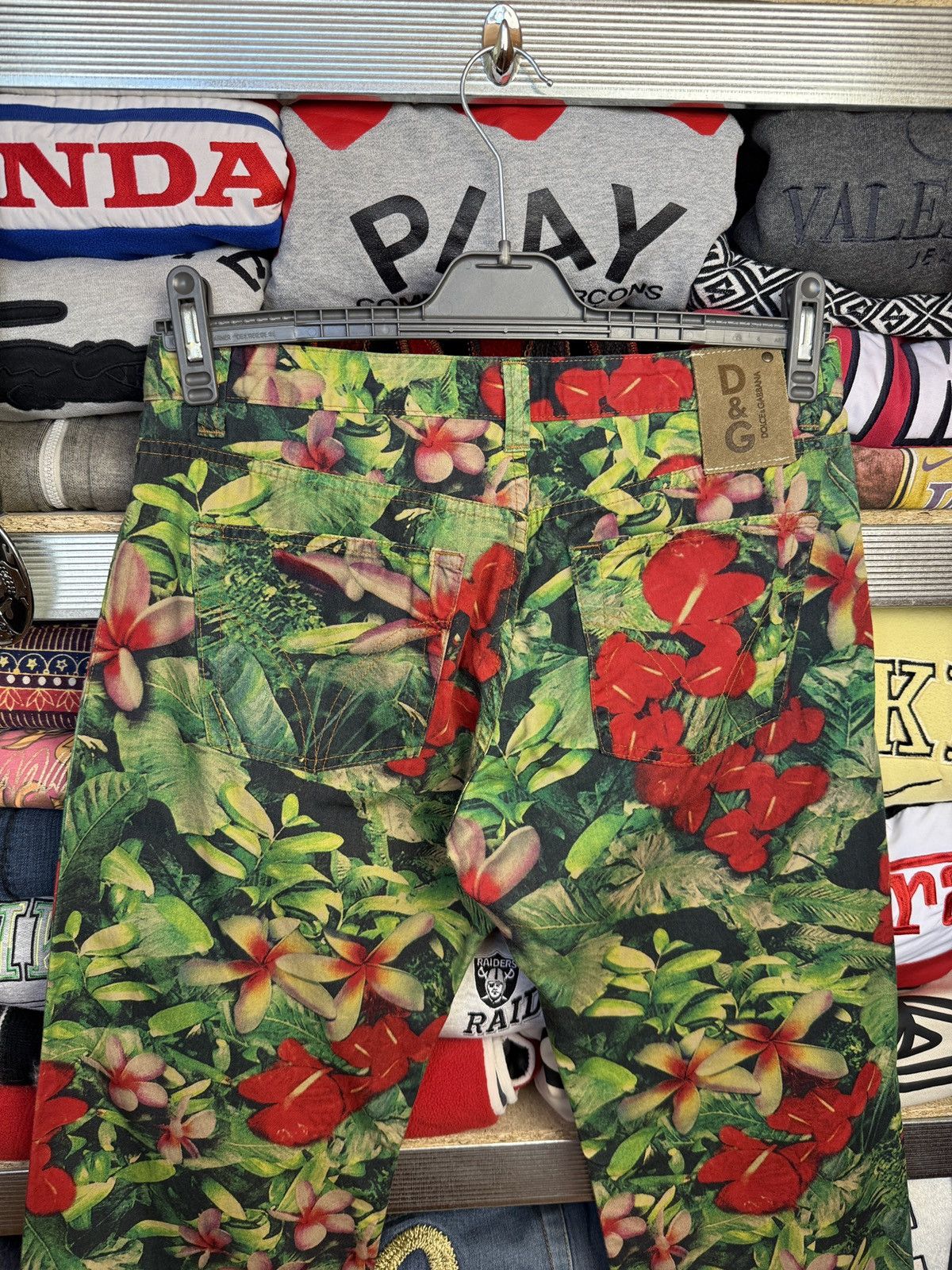 Dolce & Gabbana Vintage Dolce Gabbana Flowers Y2K Cropped Pants Hype Rare Size US 33 - 10 Thumbnail