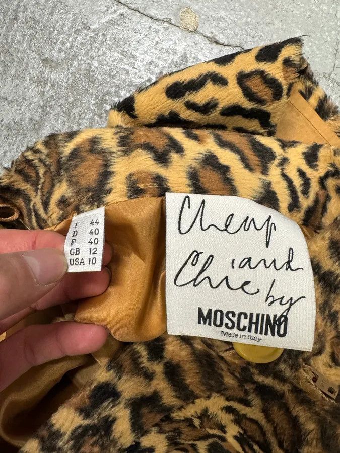 Moschino × Vintage Moschino Leopard Fur Effect Skirt Size 27" / US 4 / IT 40 - 4 Thumbnail
