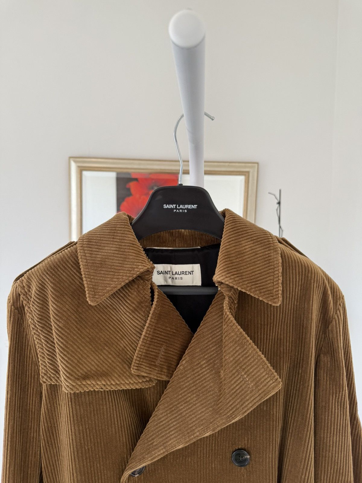 Saint Laurent Paris FW18 Saint Laurent Corduroy Belted Trench Coat Size US M / EU 48-50 / 2 - 10 Thumbnail